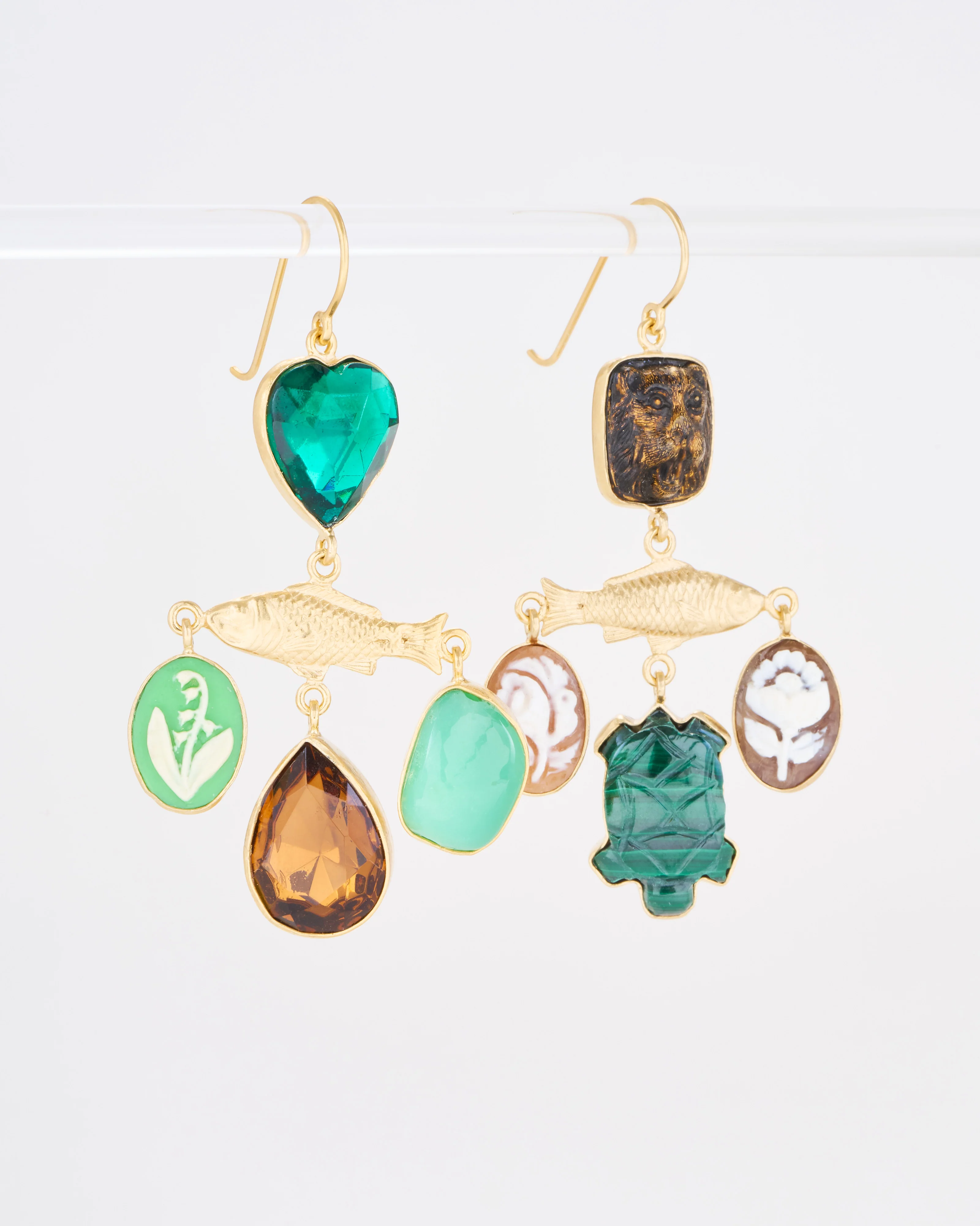 fish balance drop earrings - Image 3