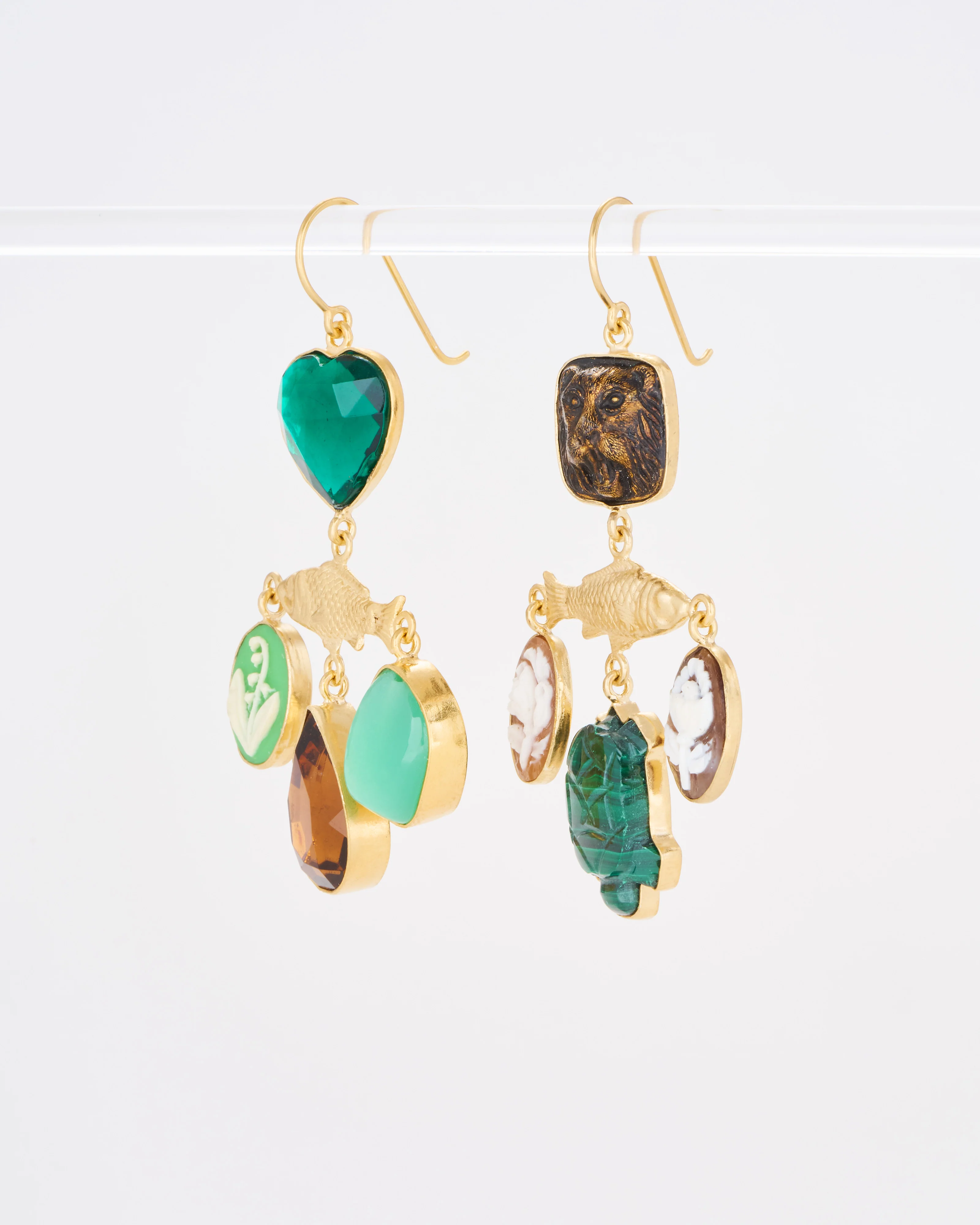 fish balance drop earrings - Image 4