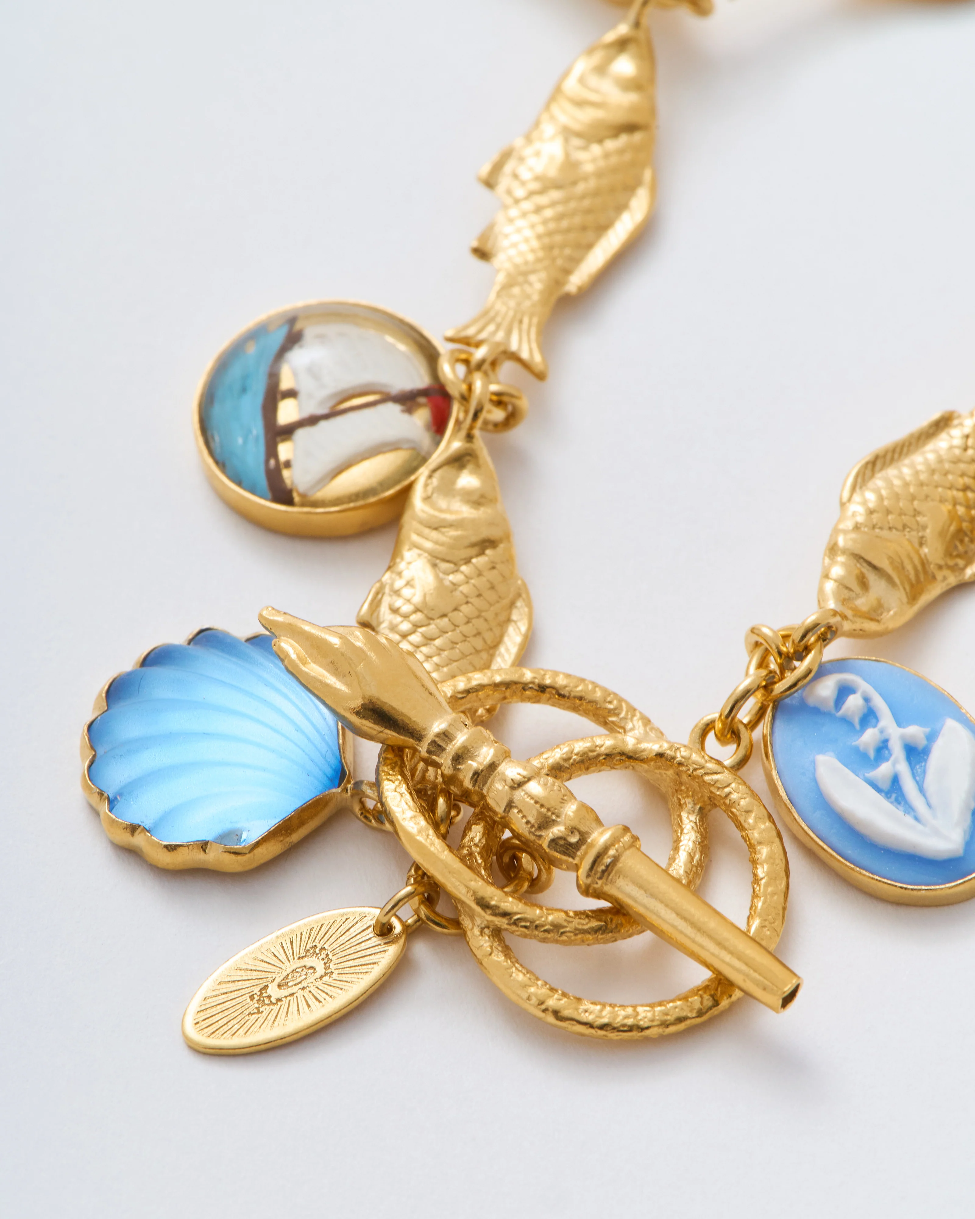 fish multi charm bracelet - Image 5