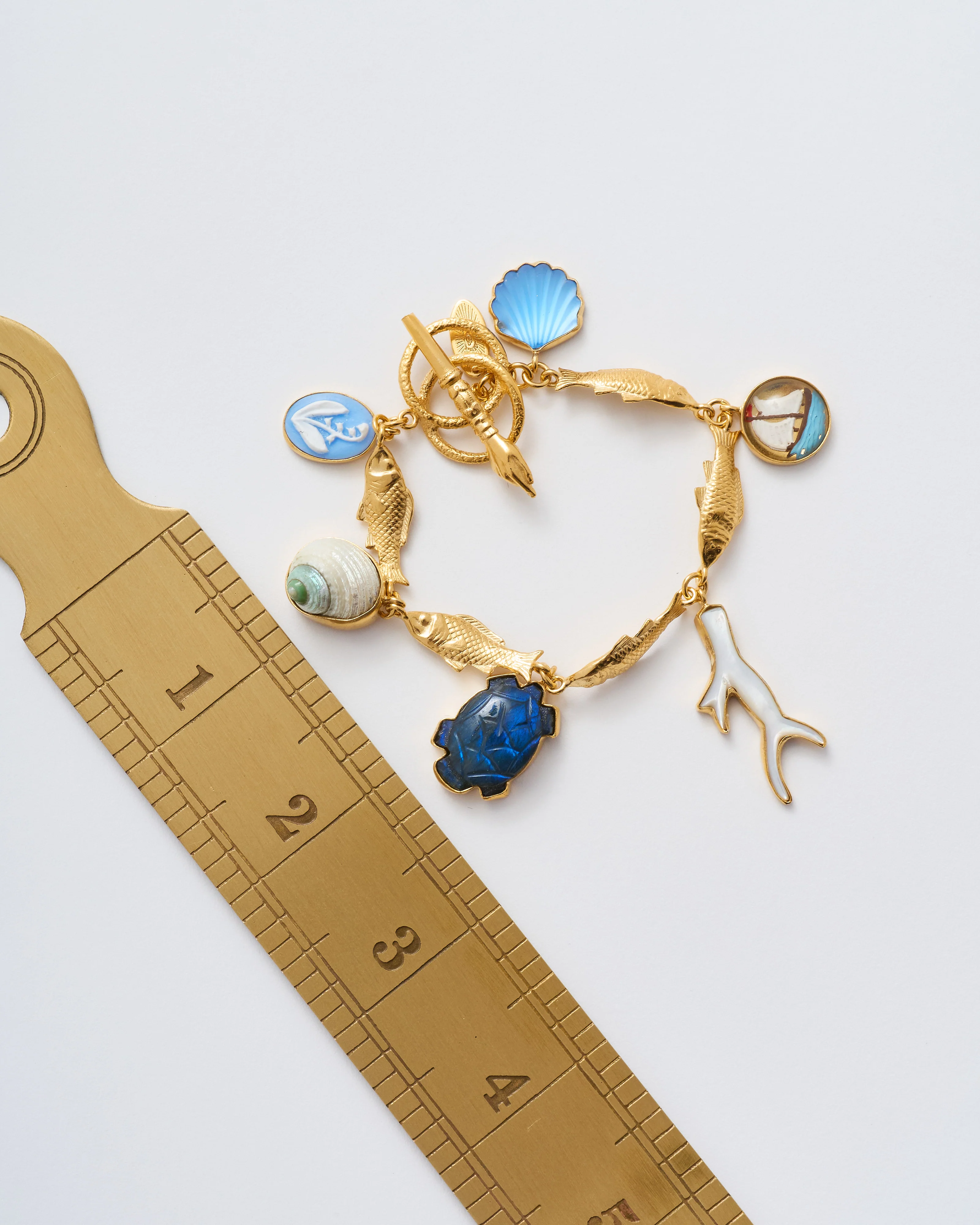 fish multi charm bracelet - Image 8