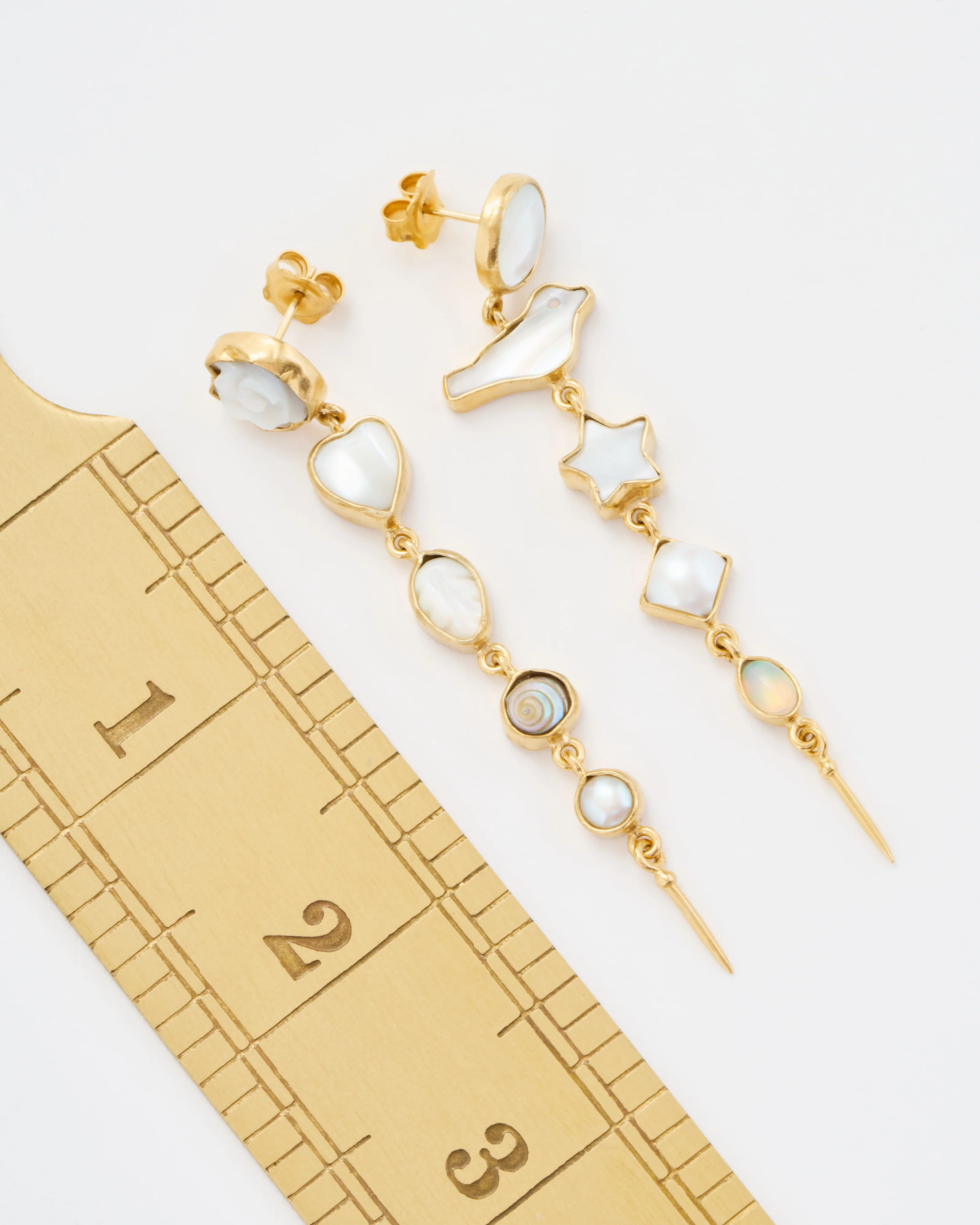 five charm victorian drop earrings - Image 6