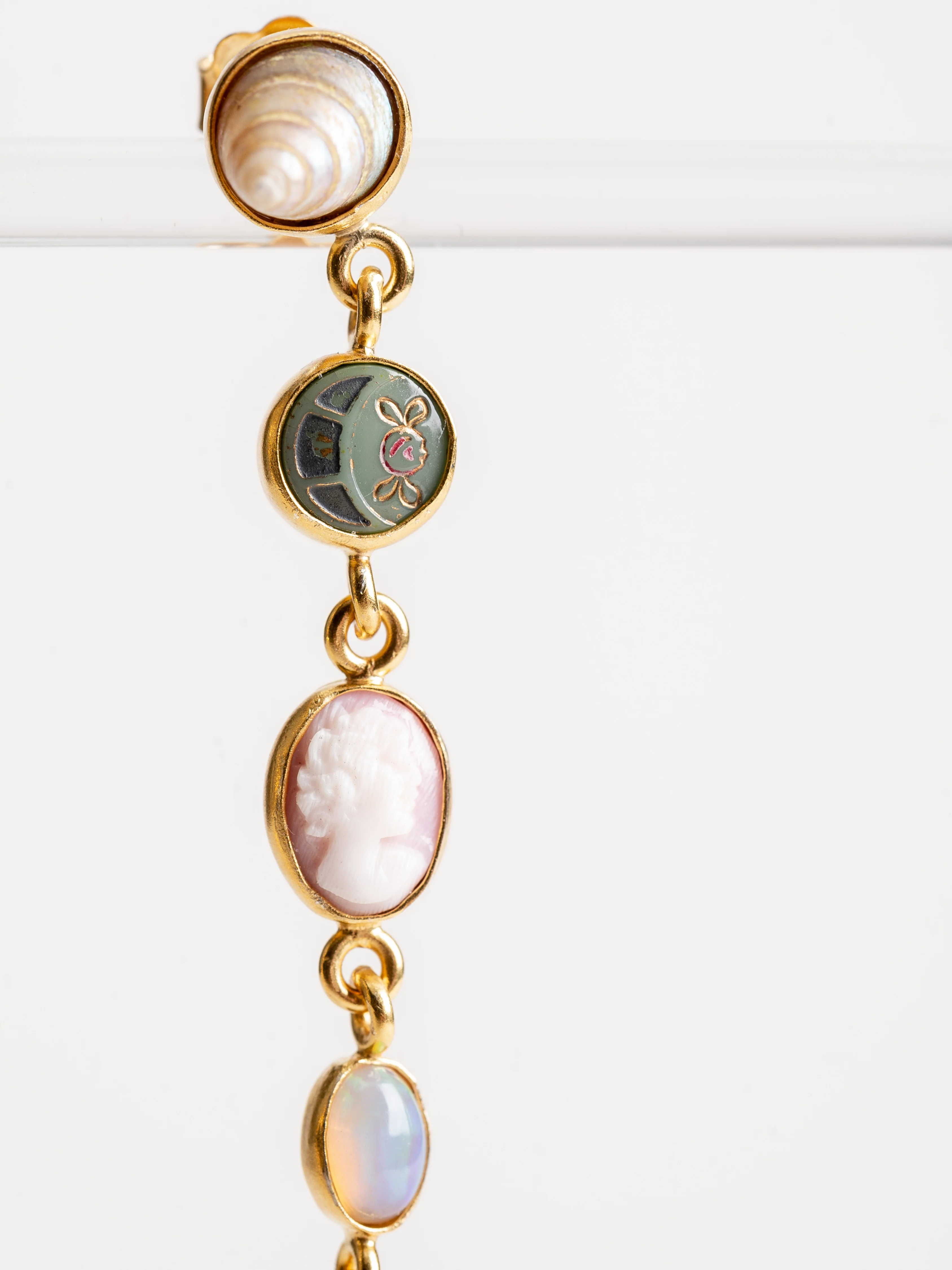 five charm with victorian drop earring - Image 3