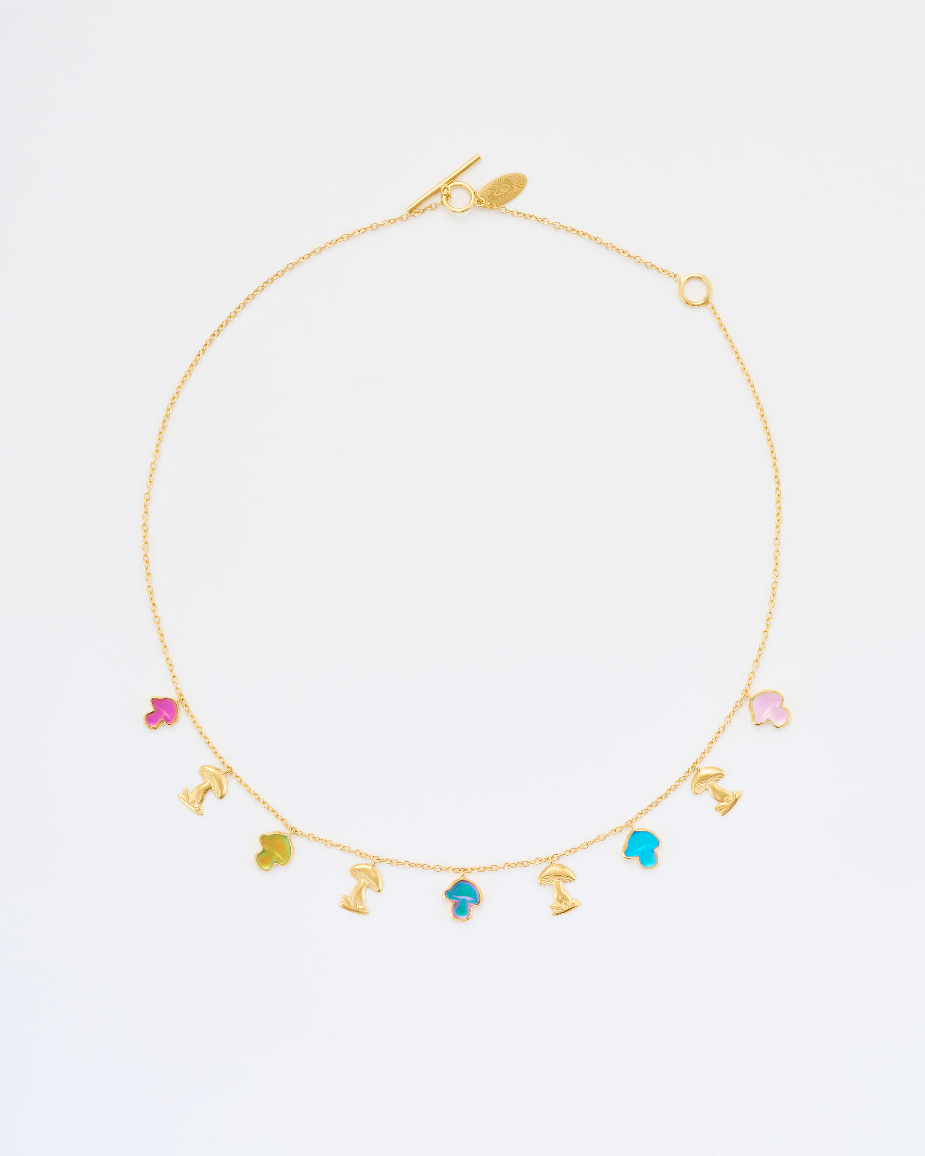 nine mushroom charm necklace - Image 4