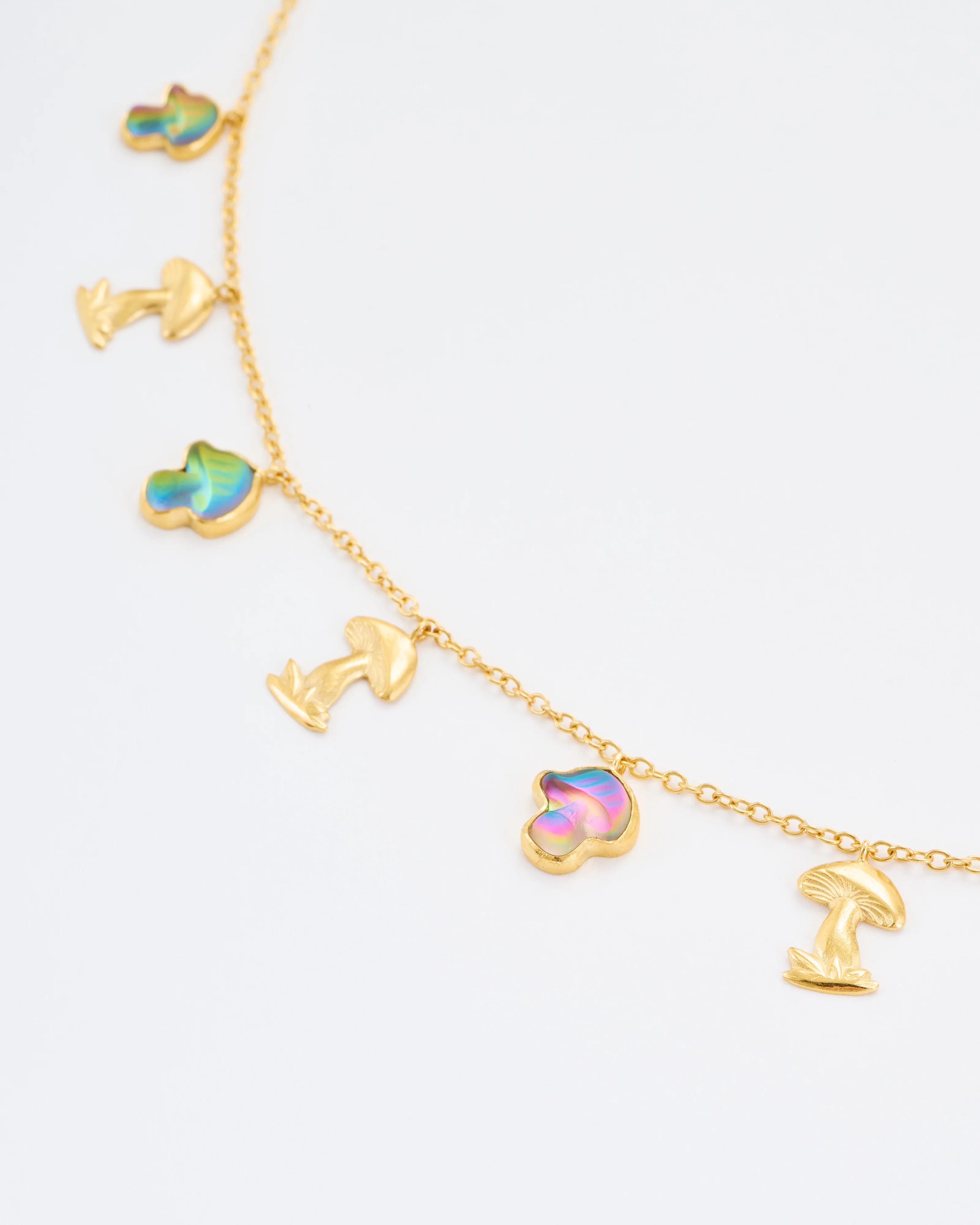 nine mushroom charm necklace - Image 5