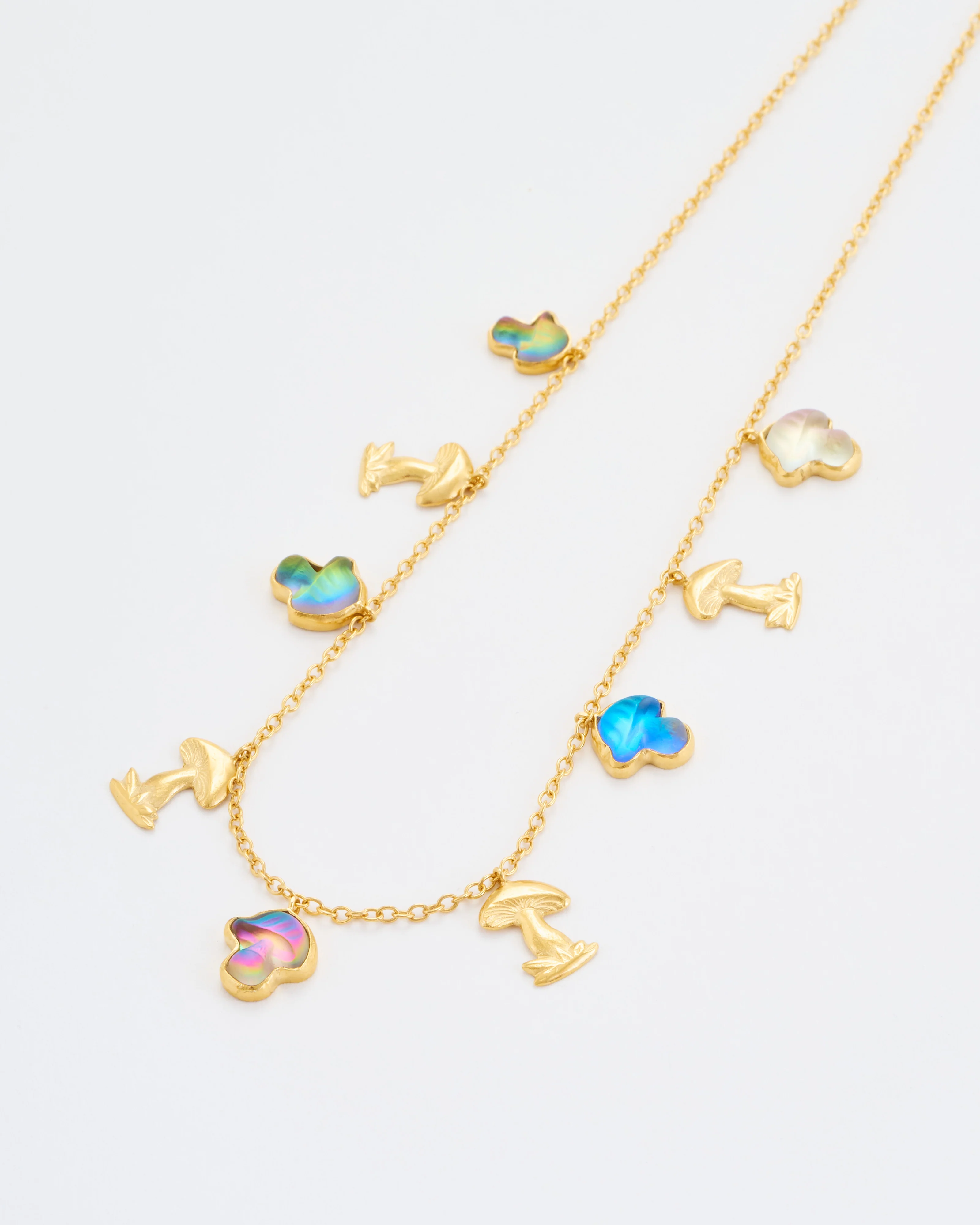 nine mushroom charm necklace - Image 6