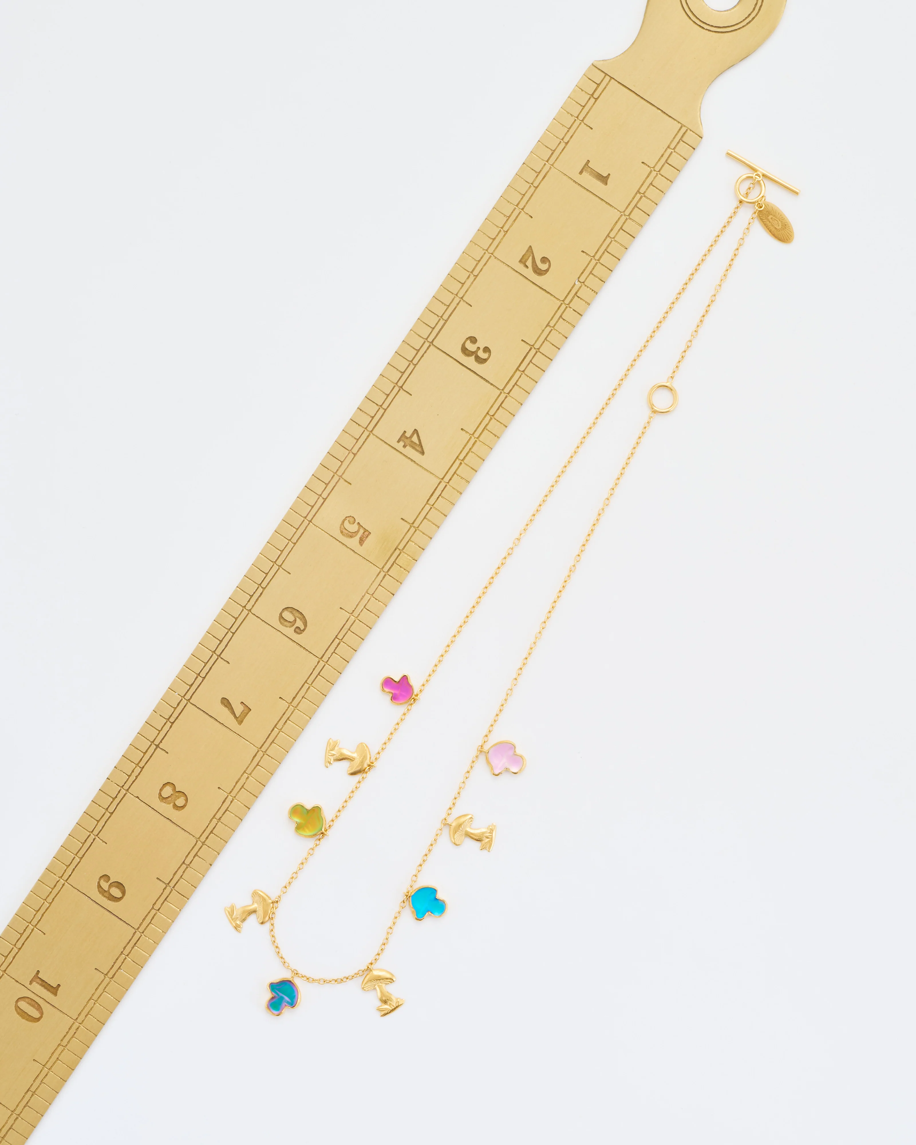 nine mushroom charm necklace - Image 9