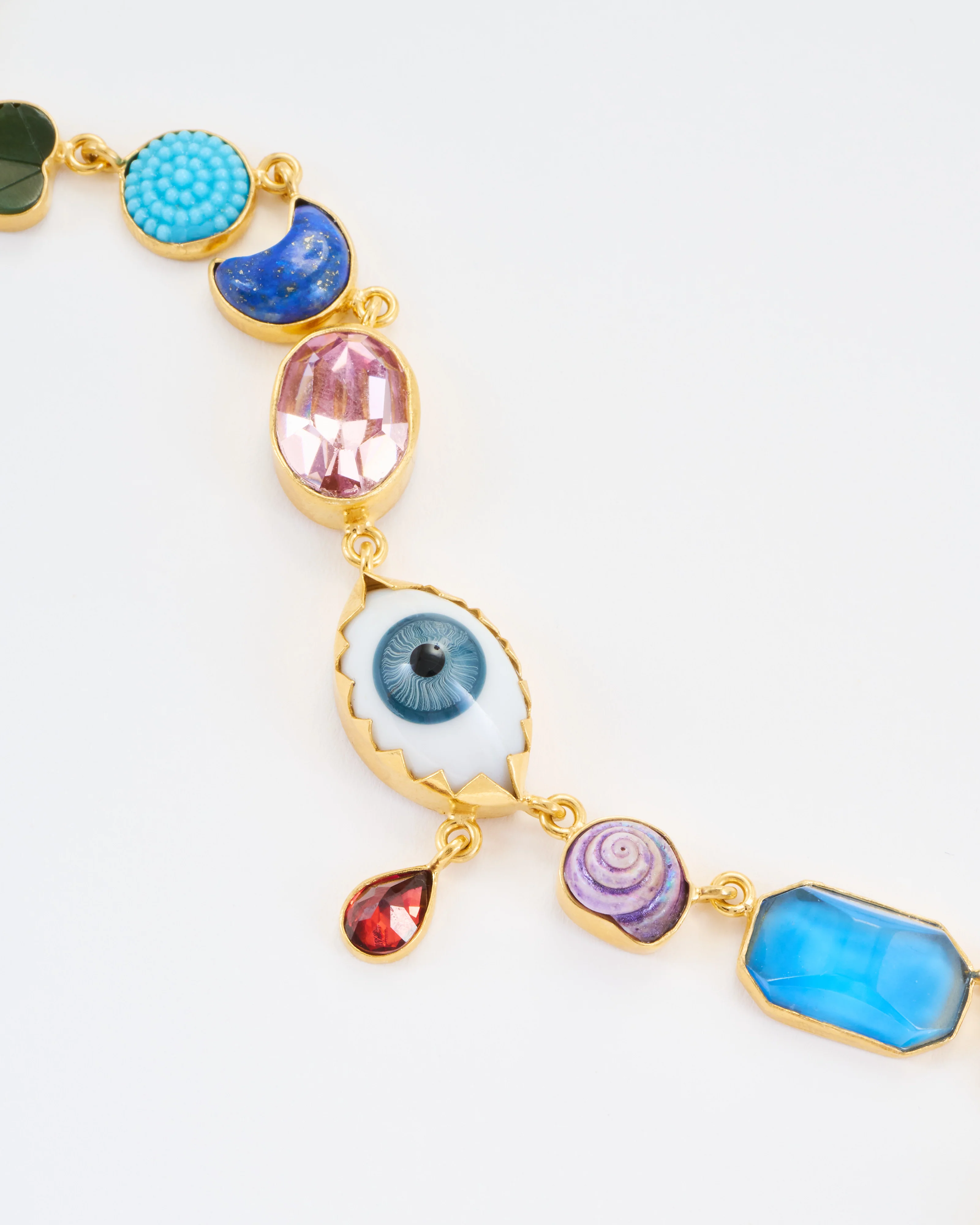 rainbow eye teardrop charm necklace - Image 6