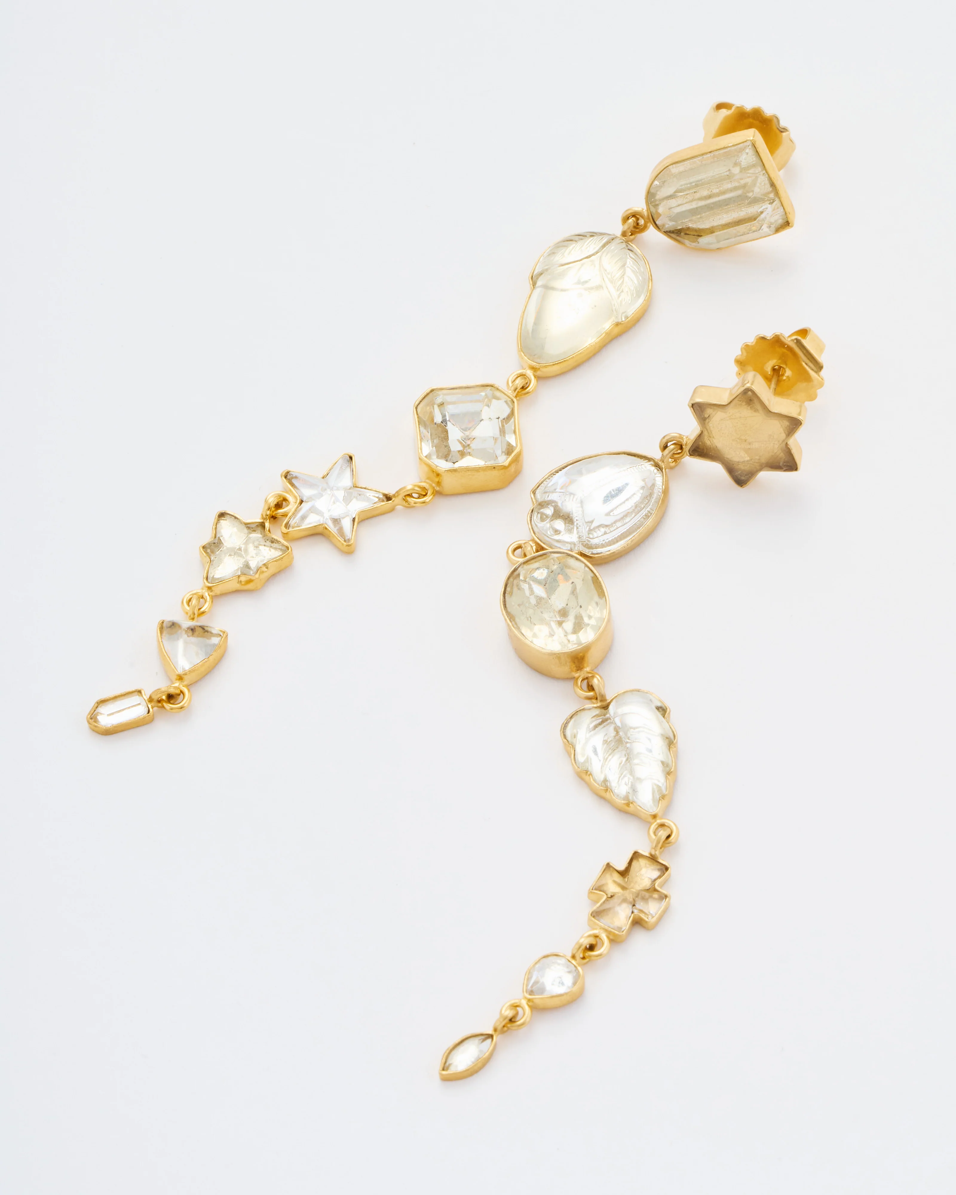 star seven charm drop earrings - Image 3