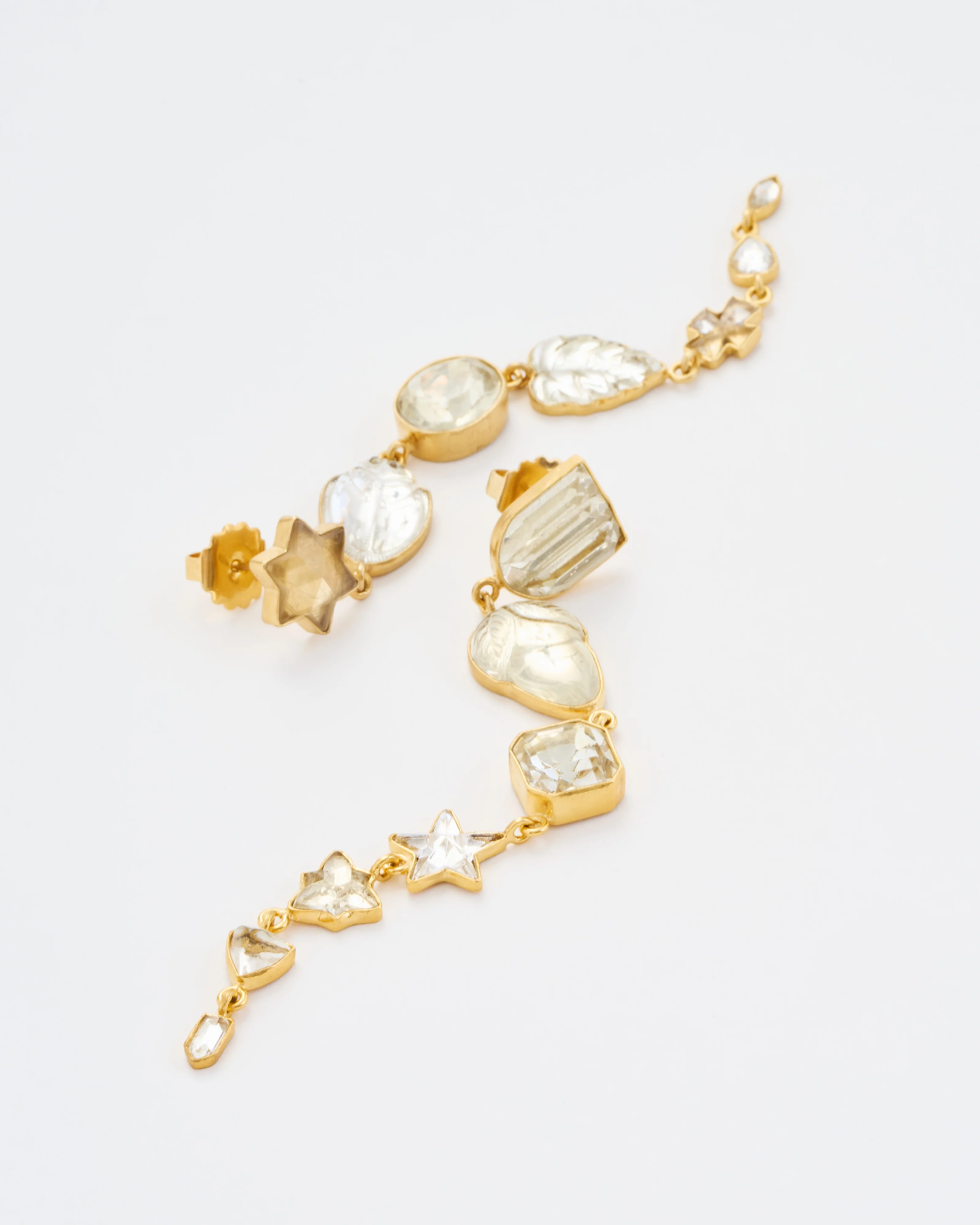 star seven charm drop earrings - Image 4