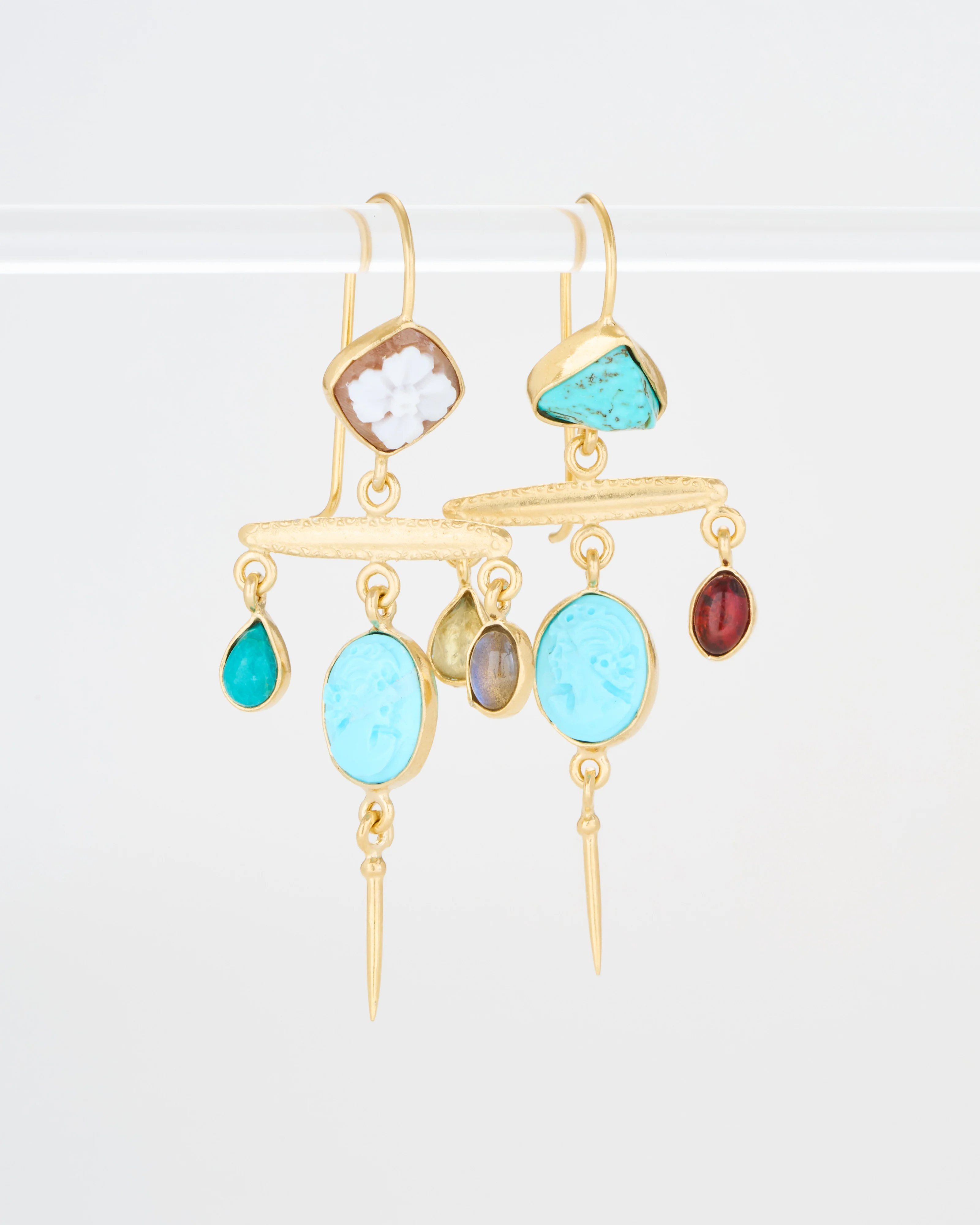 victorian pin drop earrings - Image 3