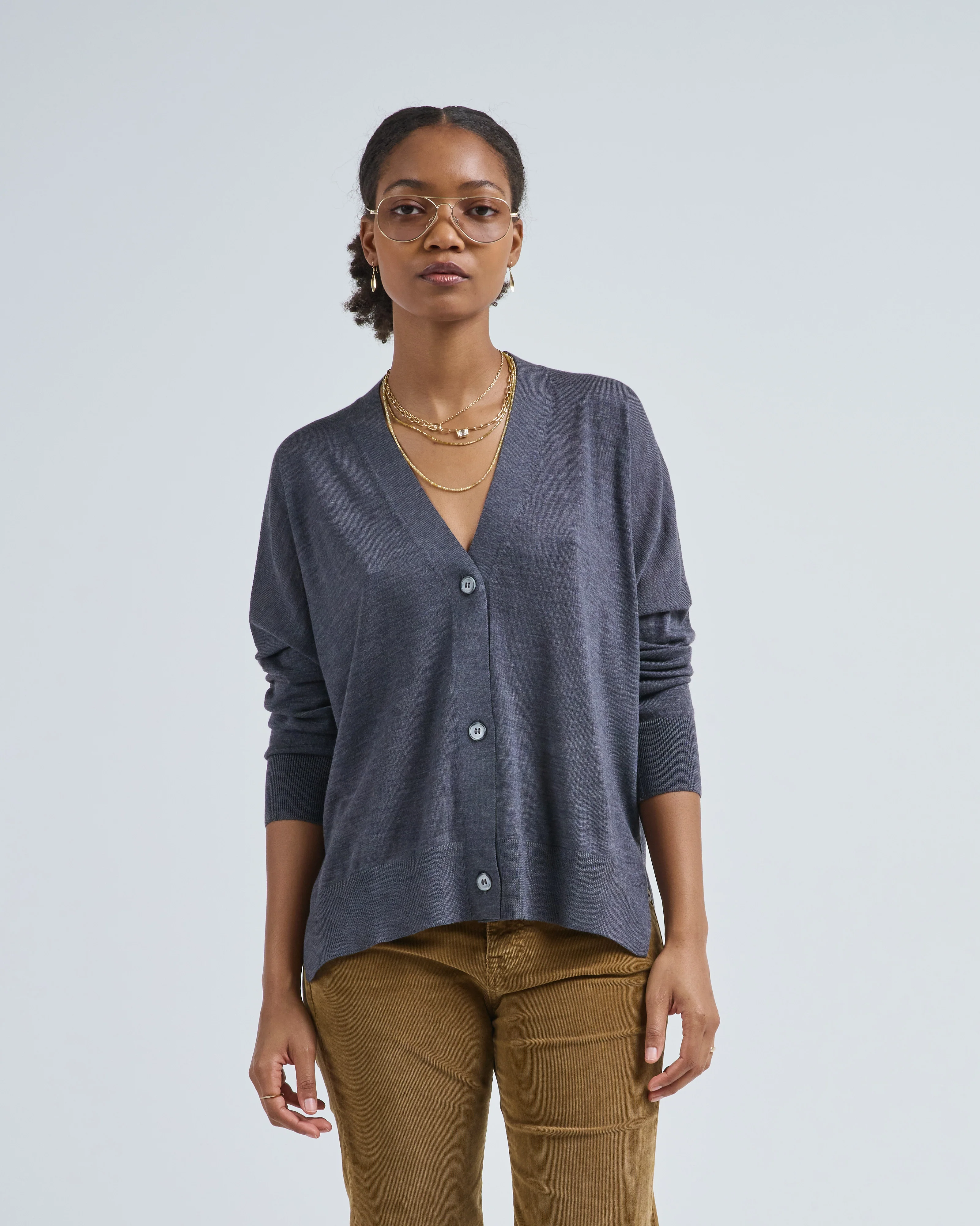 boxy merino cardigan - Image 2