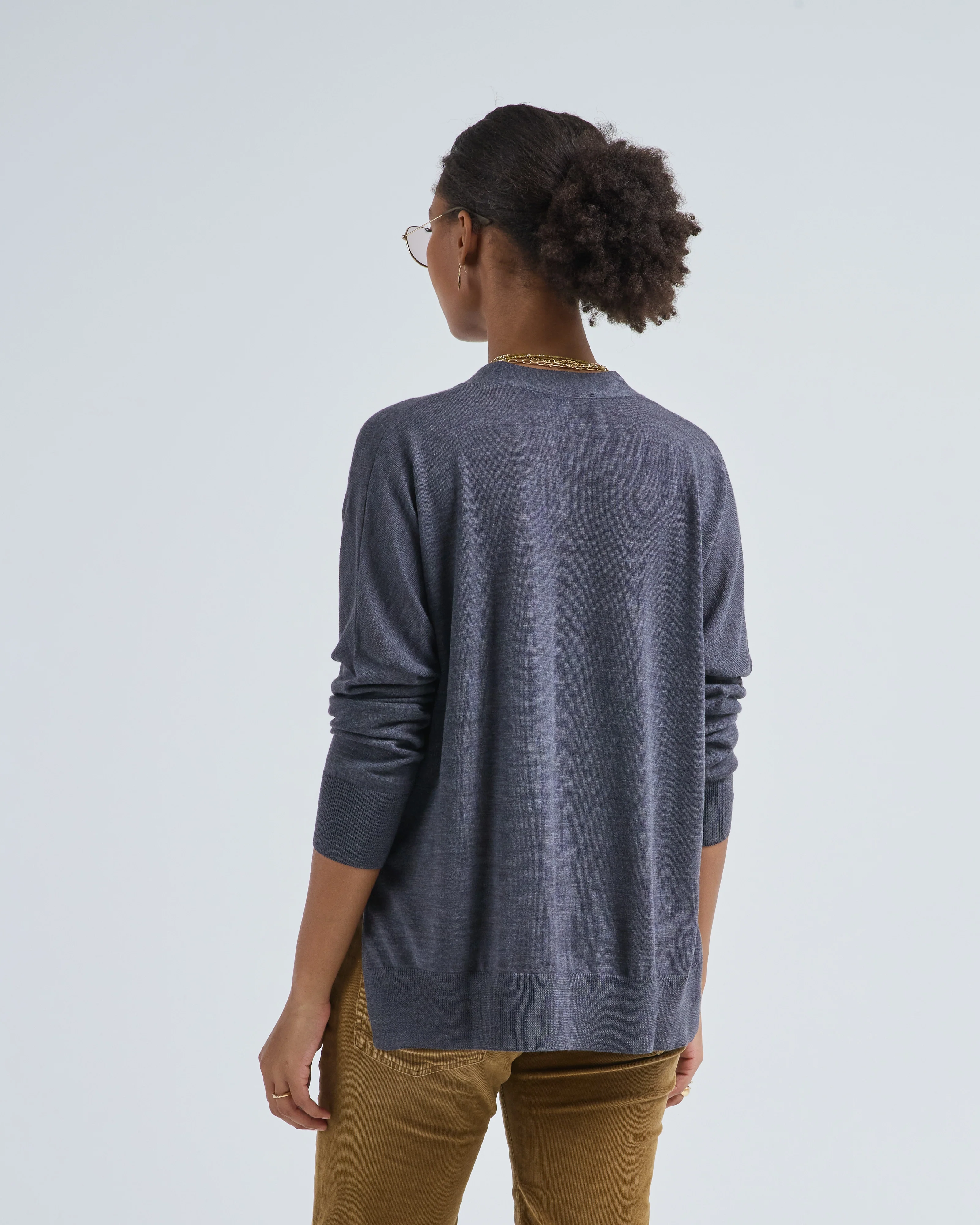 boxy merino cardigan - Image 4