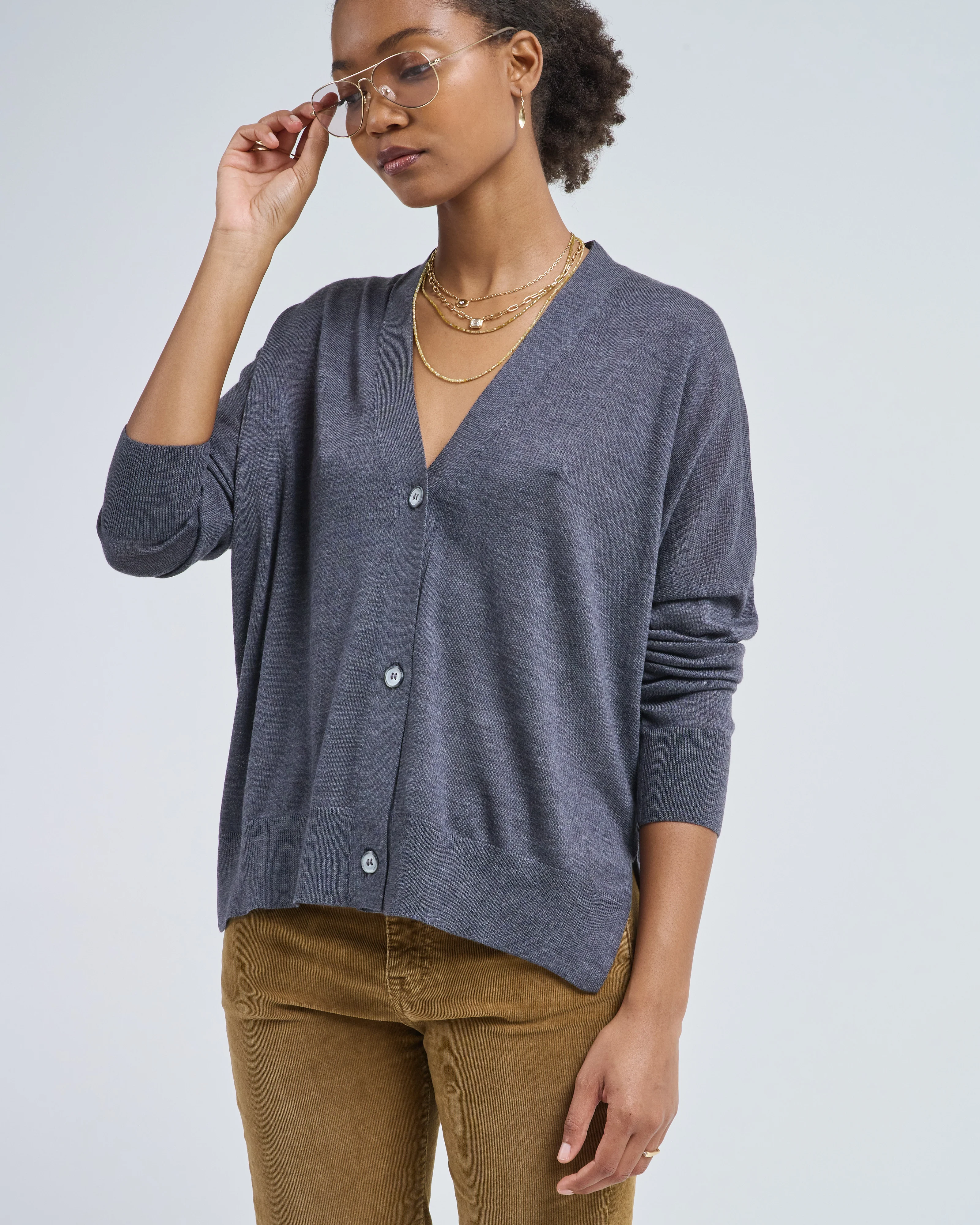 boxy merino cardigan - Image 5