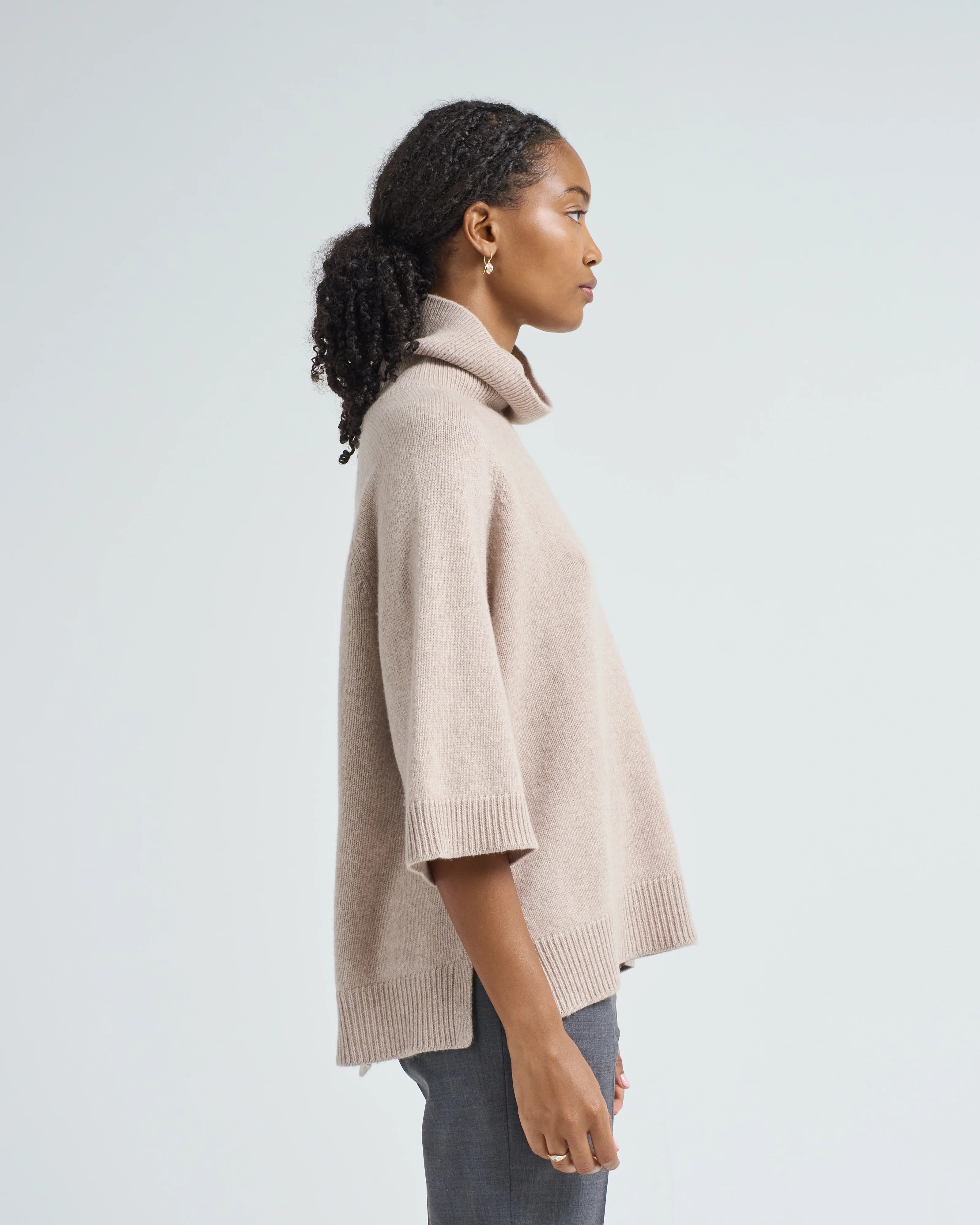 cashmere cape turtleneck - Image 4