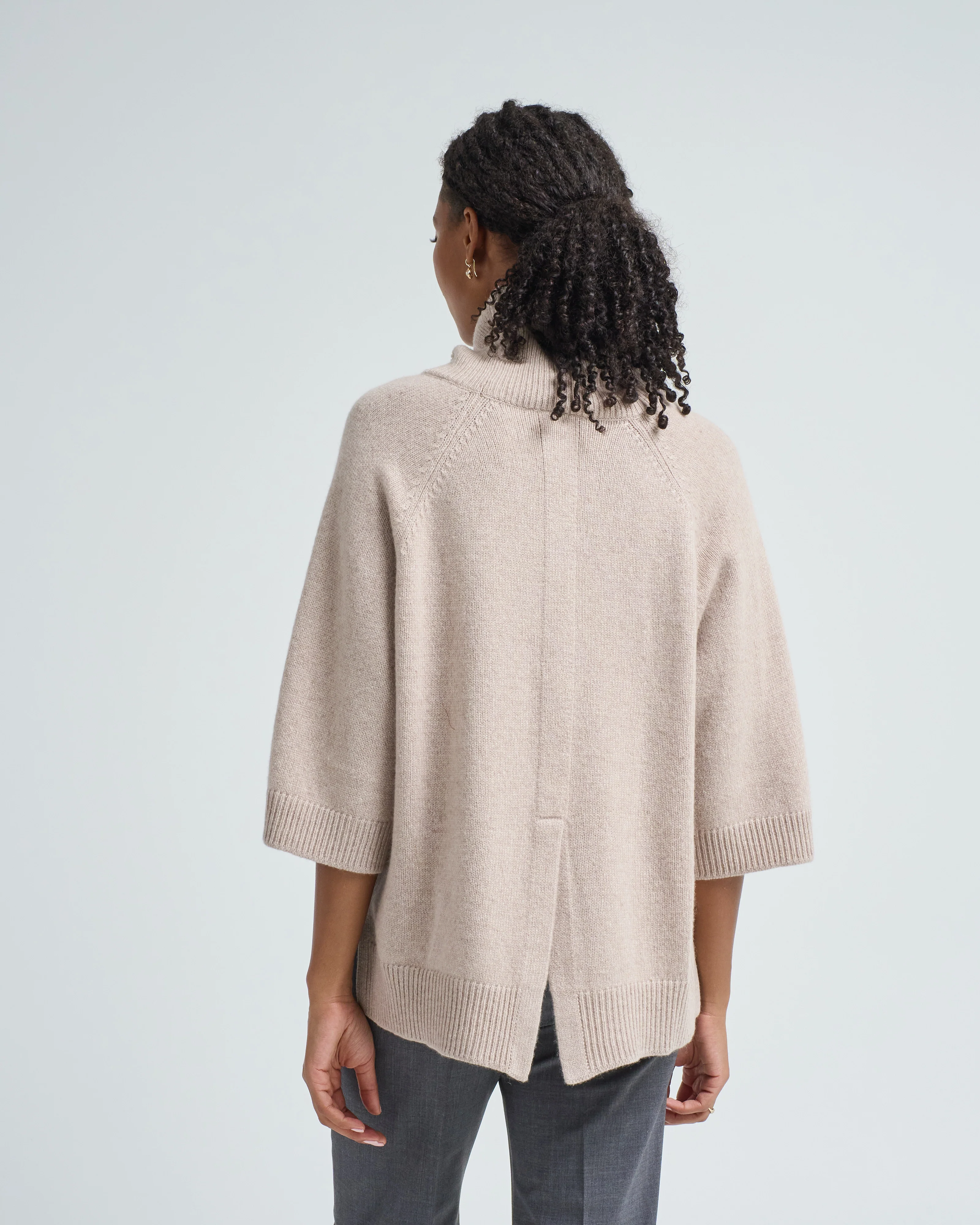 cashmere cape turtleneck - Image 5