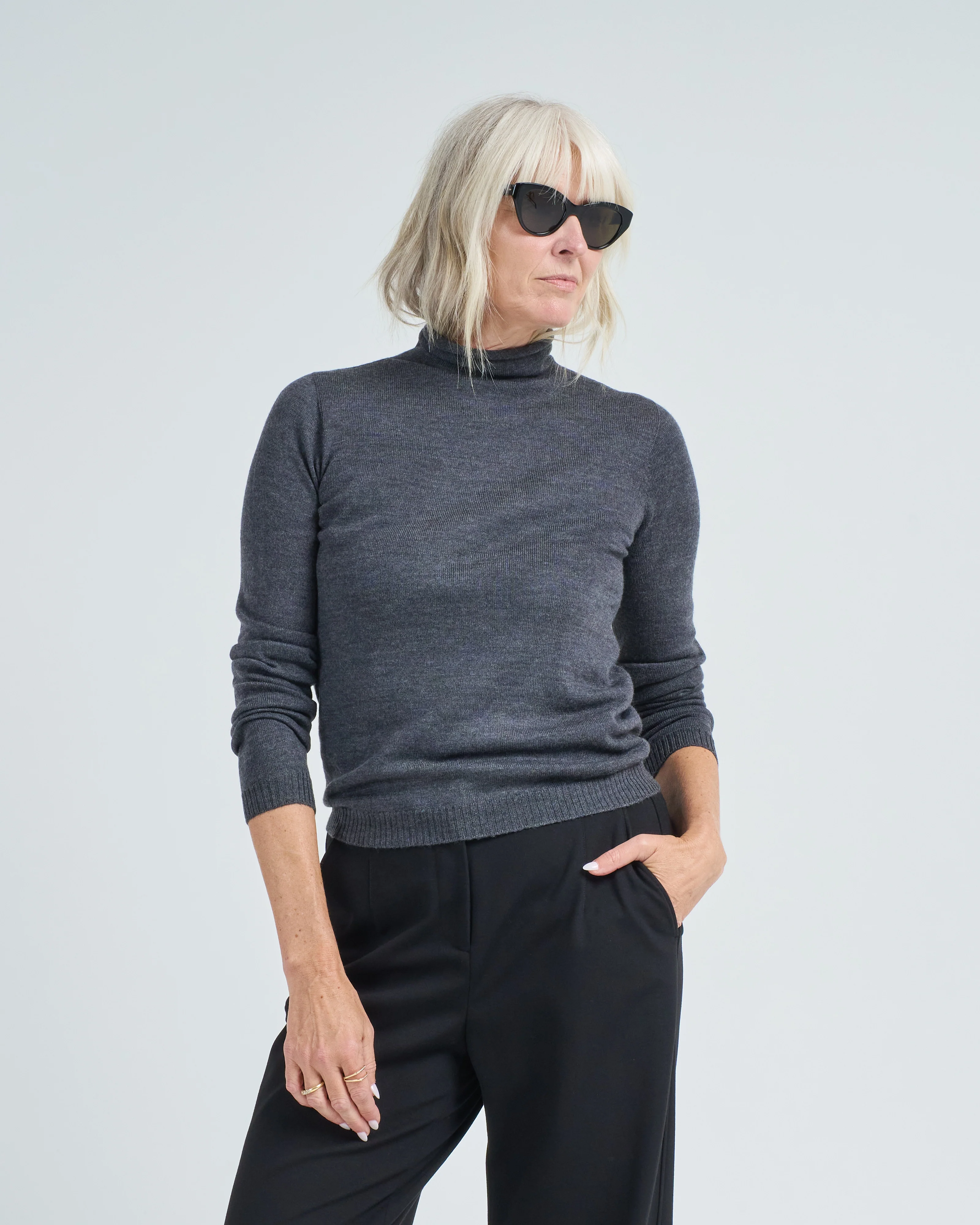 merino roll neck - Image 2