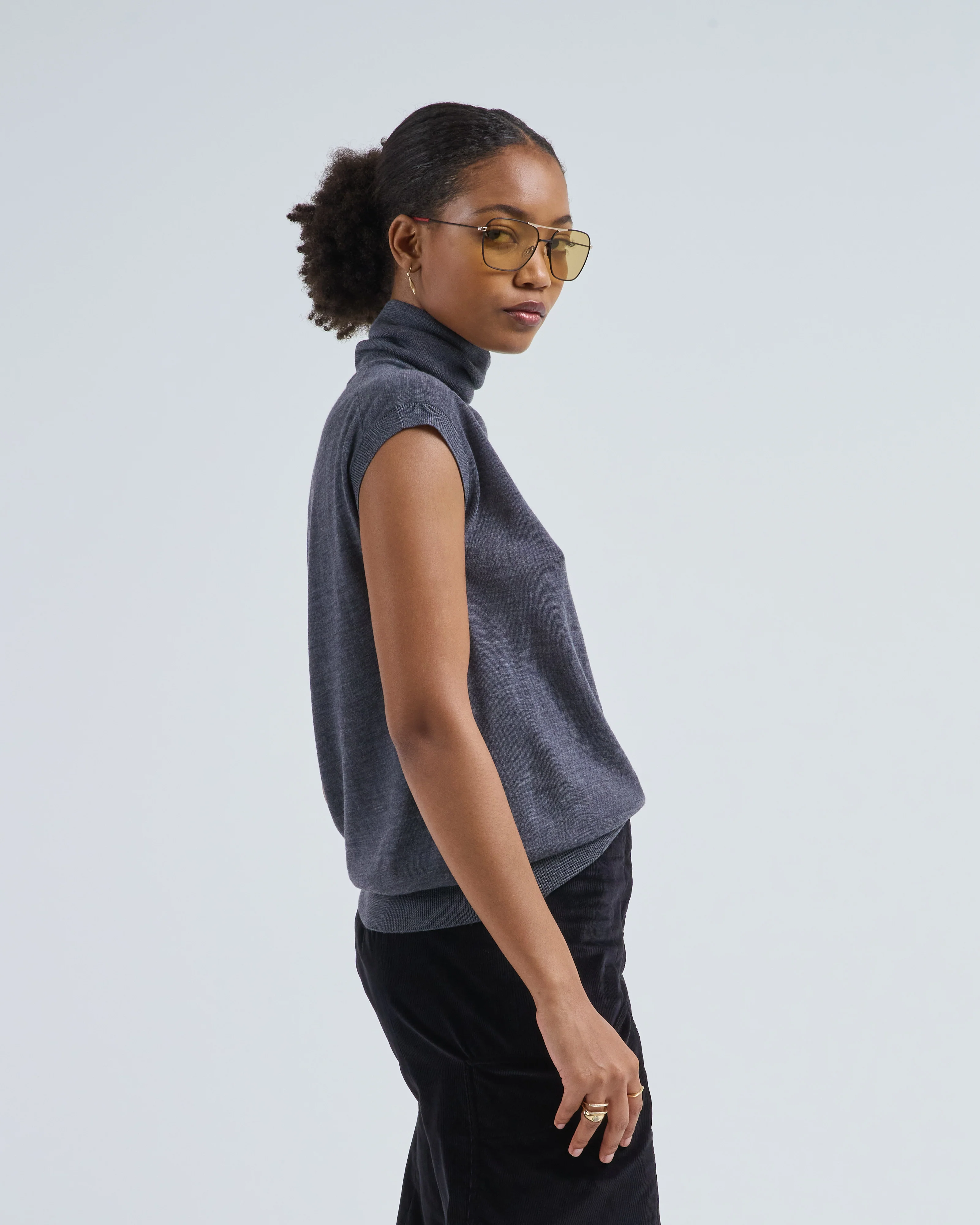 sleeveless merino turtleneck - Image 3