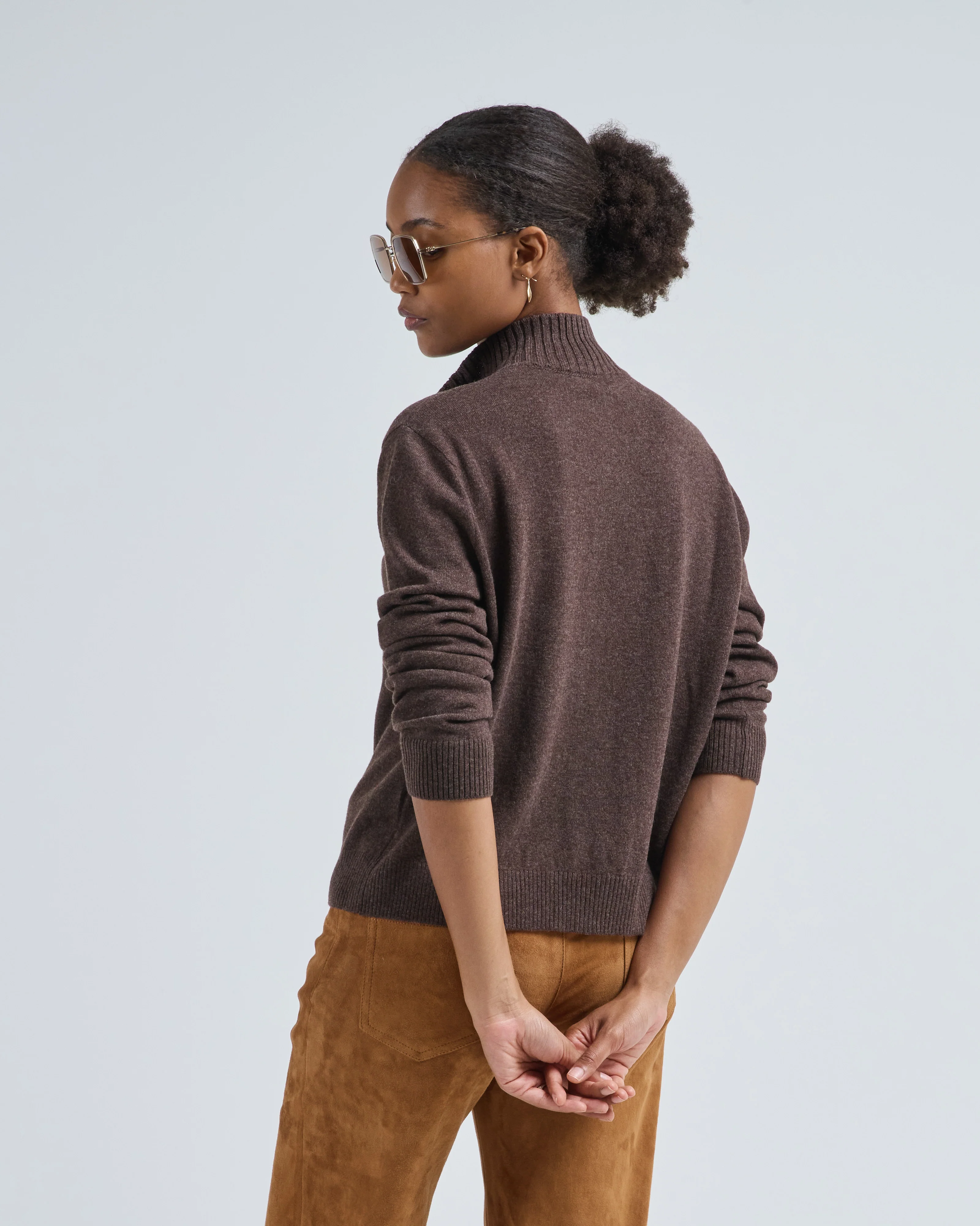 stand collar cardigan - Image 5