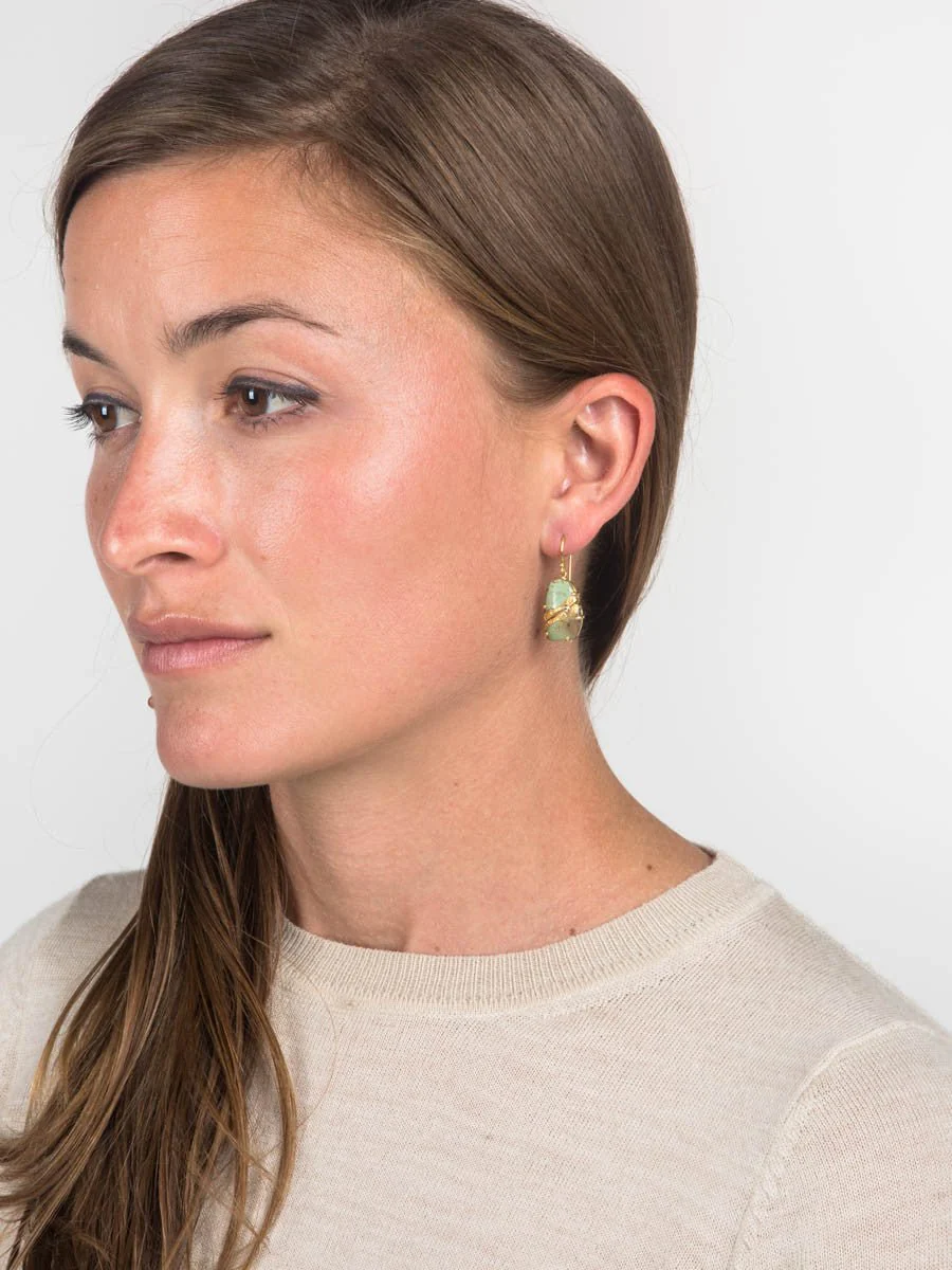 green turquoise earrings - Image 4