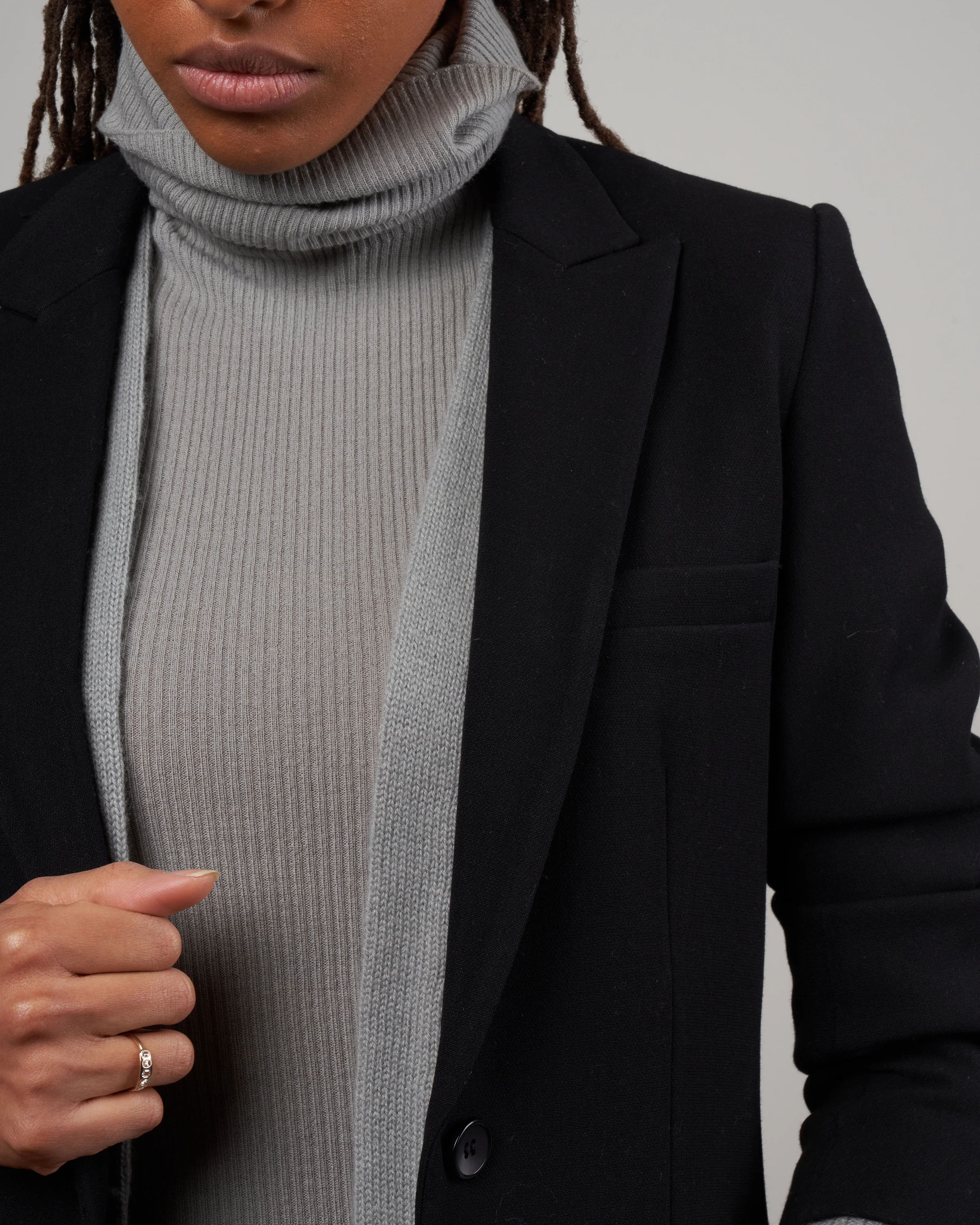 mackie loose blazer - black - Image 5