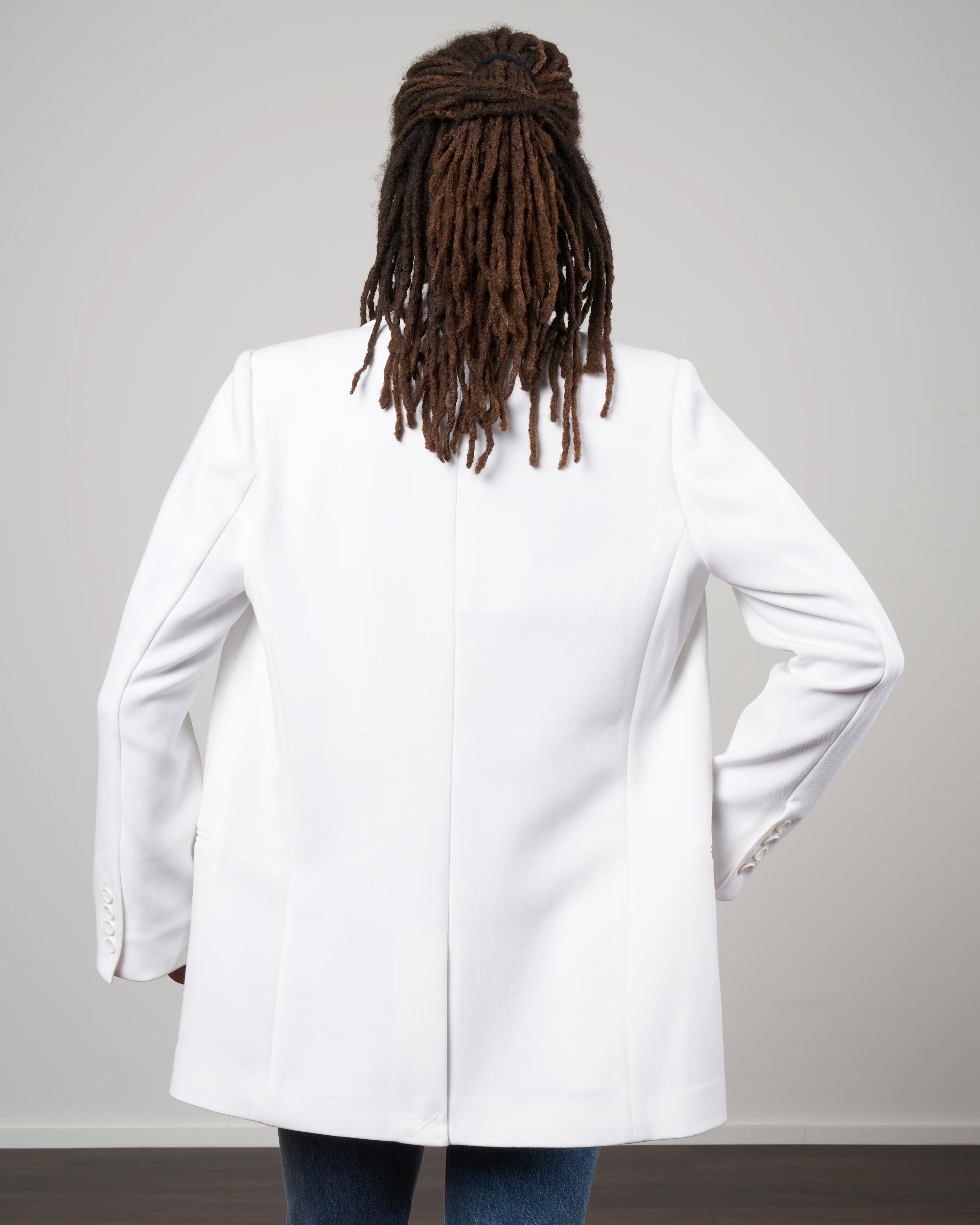 mackie loose blazer - white - Image 4