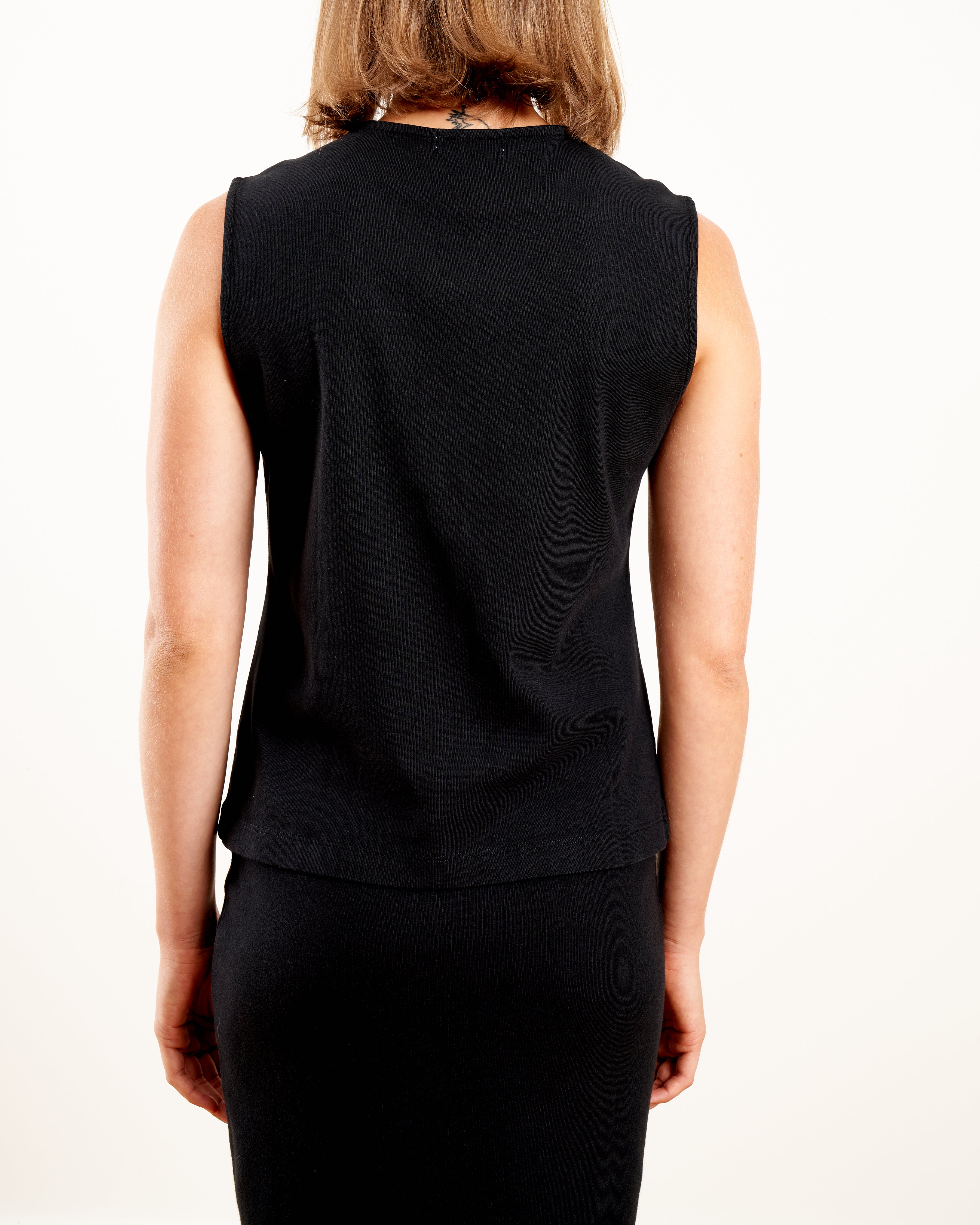 sleeveless top - black - Image 5
