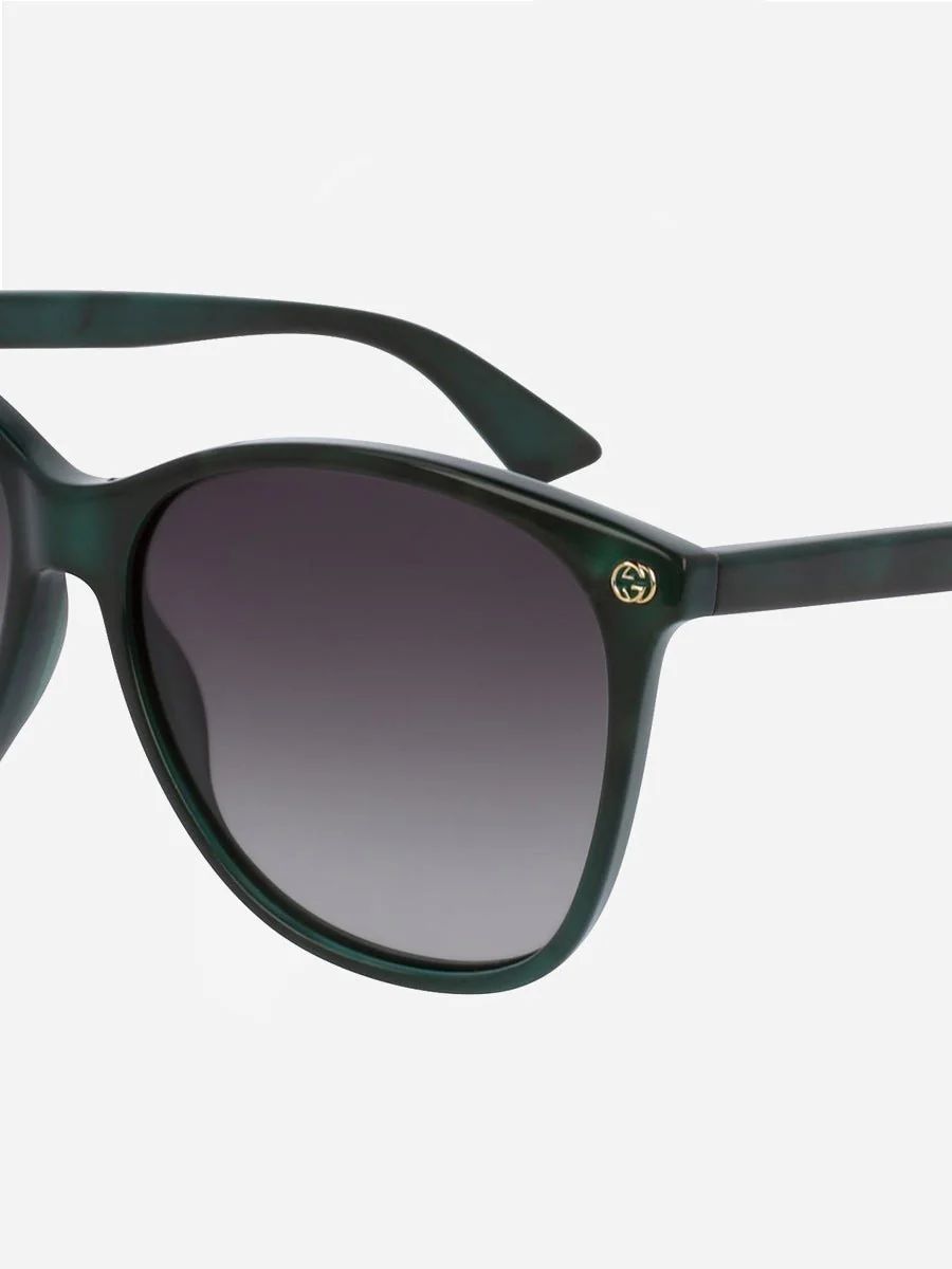 oversized round frame sunglasses - green - Image 2