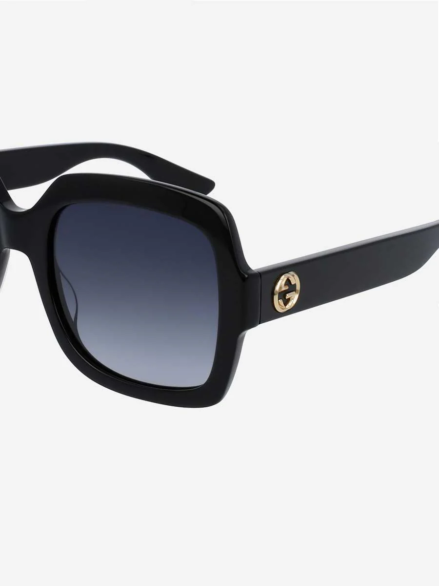 oversized square frame sunglasses - black - Image 2