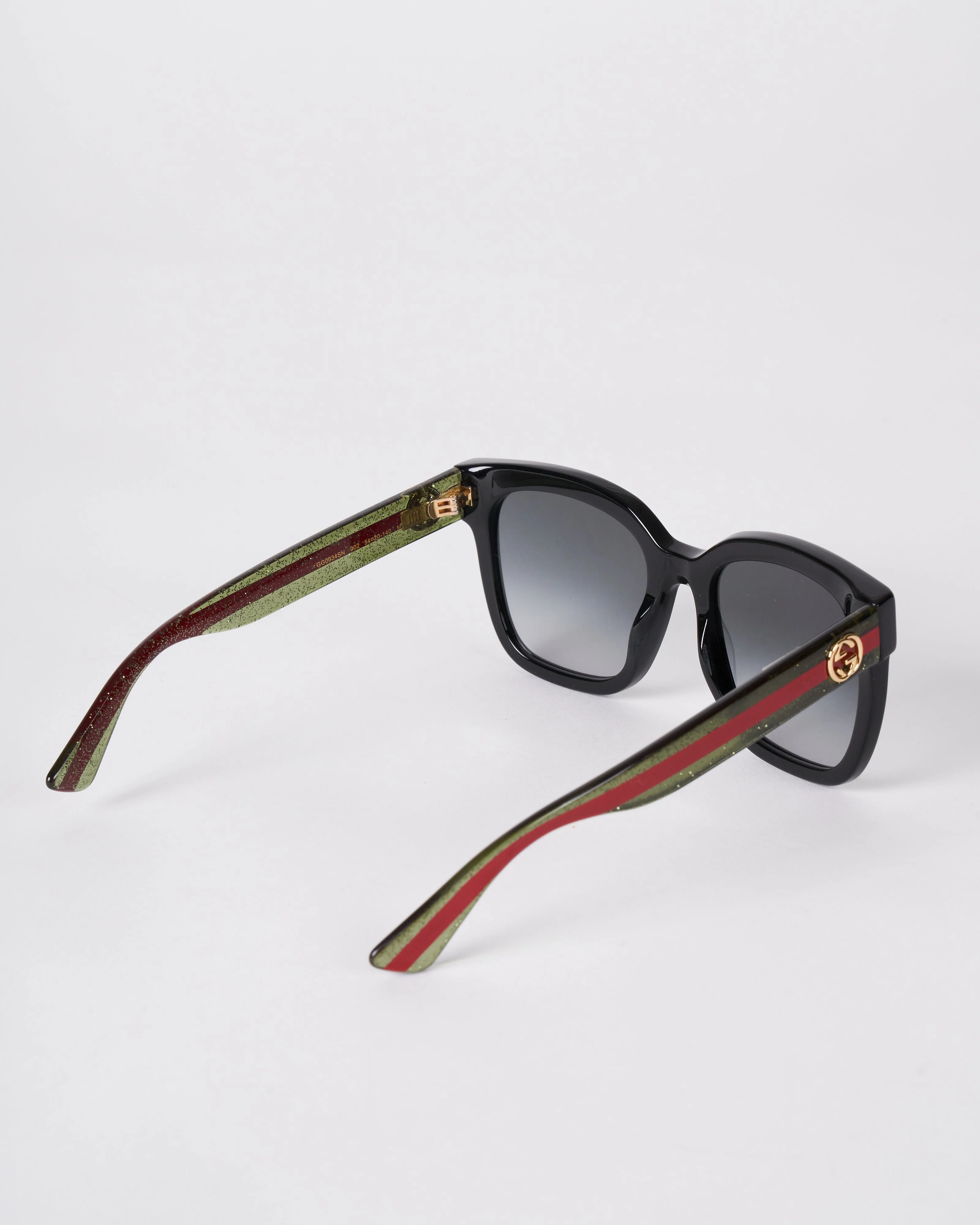 gg0034sn sunglasses- black/ grey - Image 3