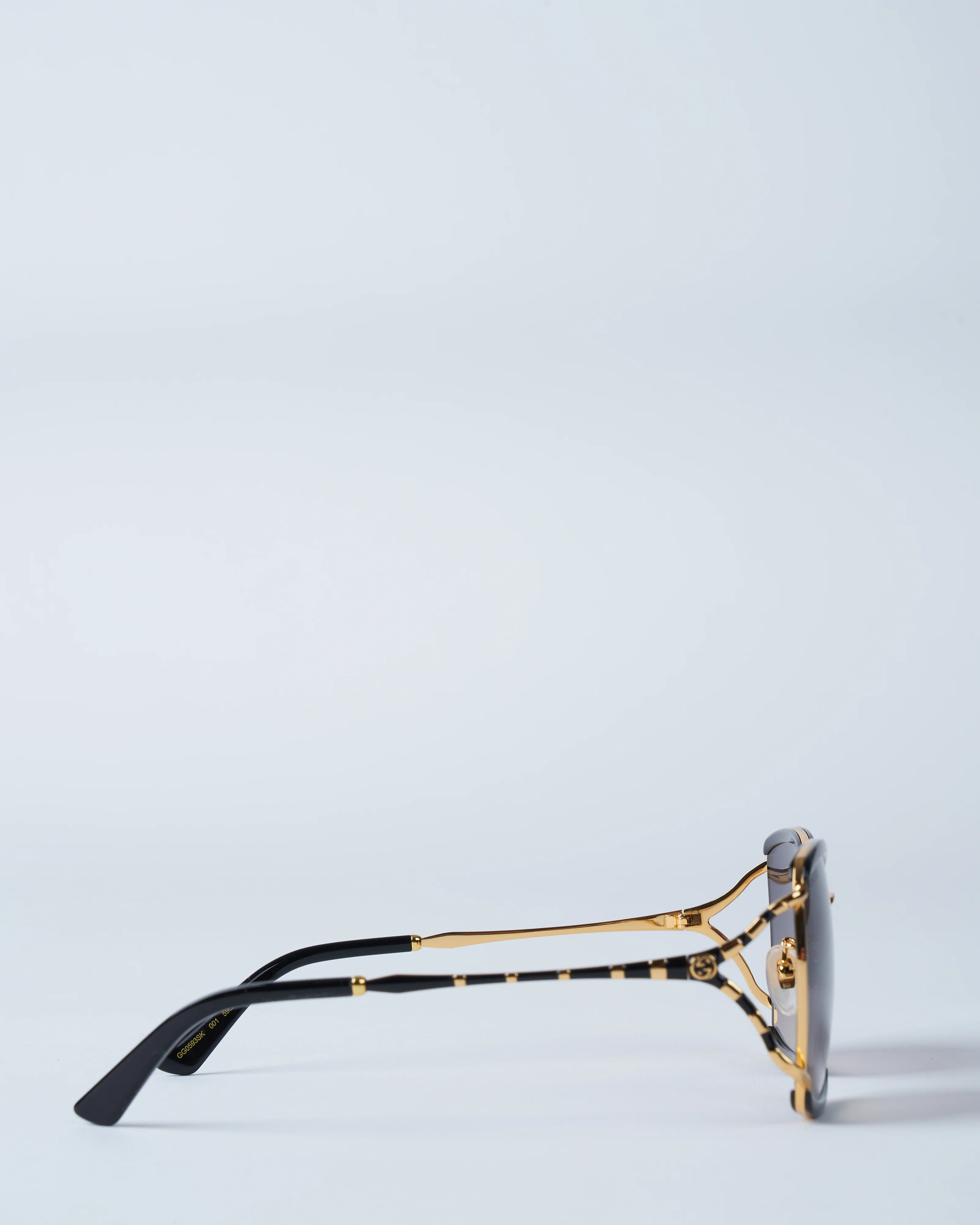 gg0593sk-001 metal sunglasses - black/grey - Image 2