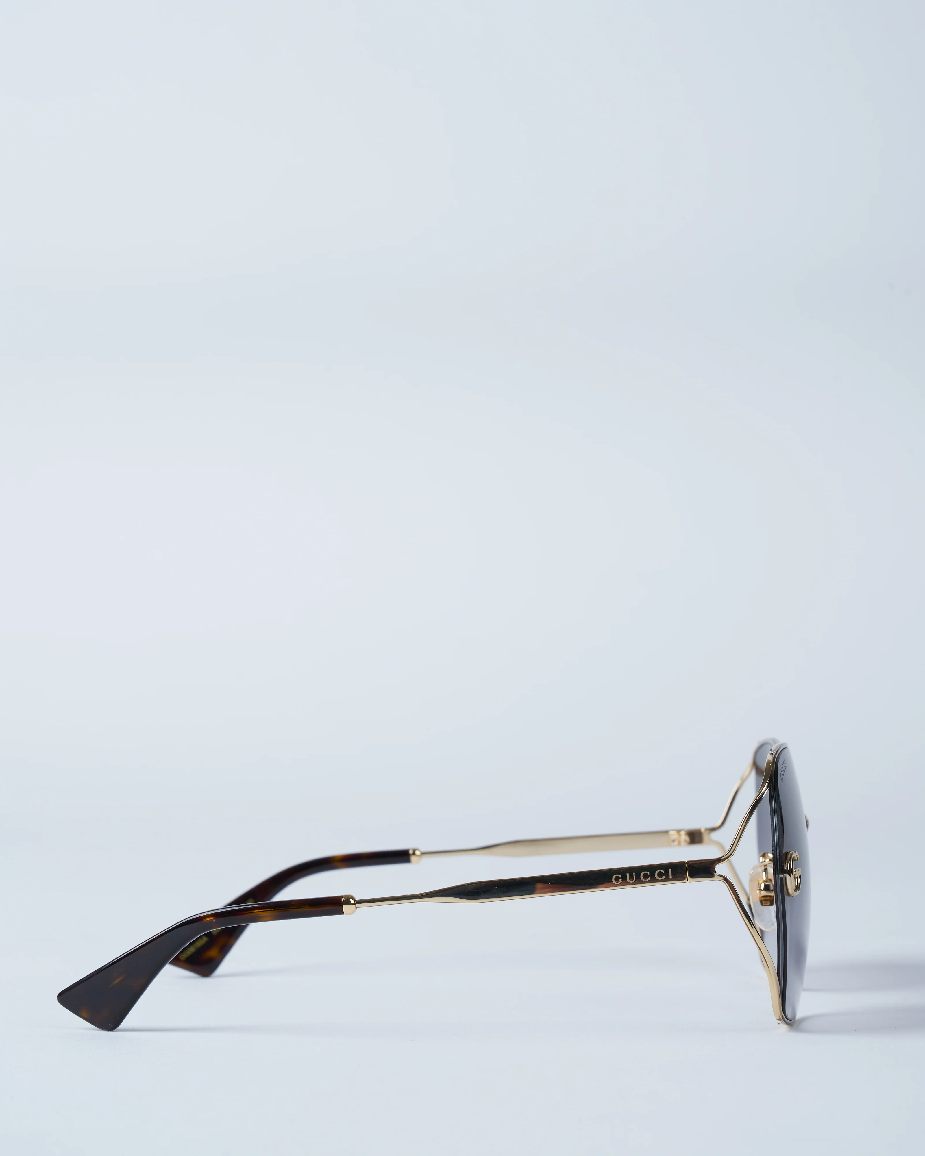 gg0818sa-005 metal sunglasses - gold/grey - Image 2