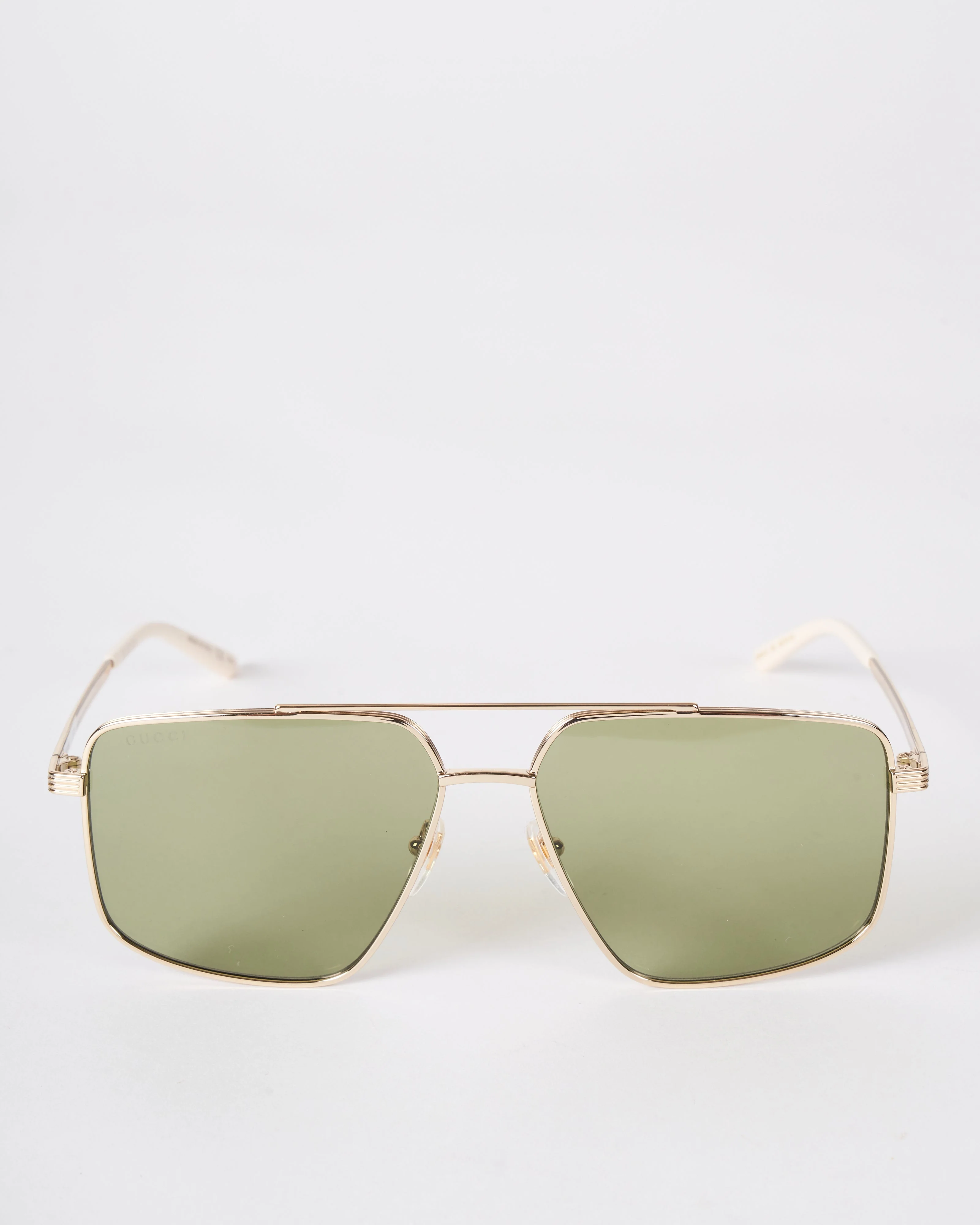 gg0941s aviator sunglasses- gold/ green