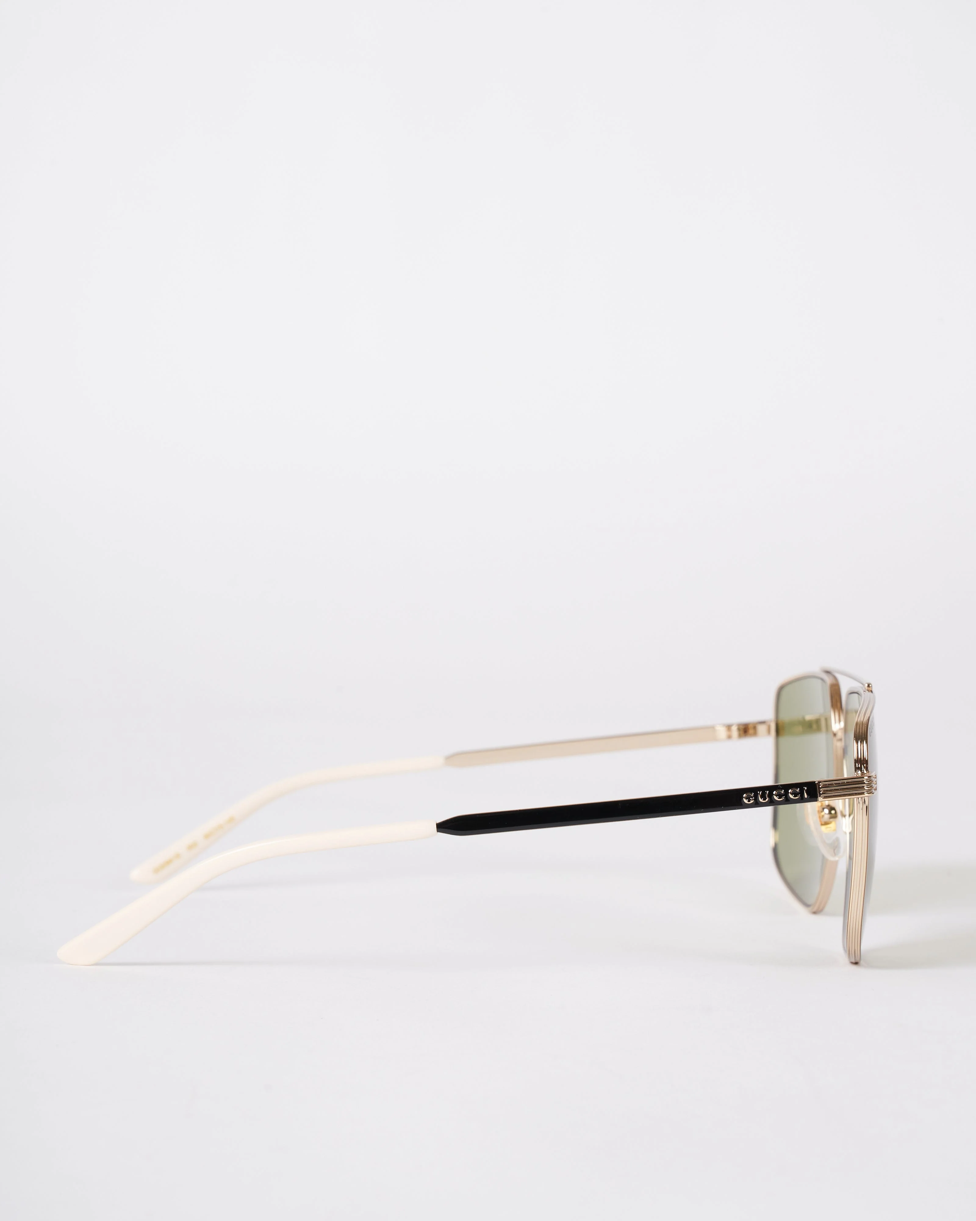 gg0941s aviator sunglasses- gold/ green - Image 2