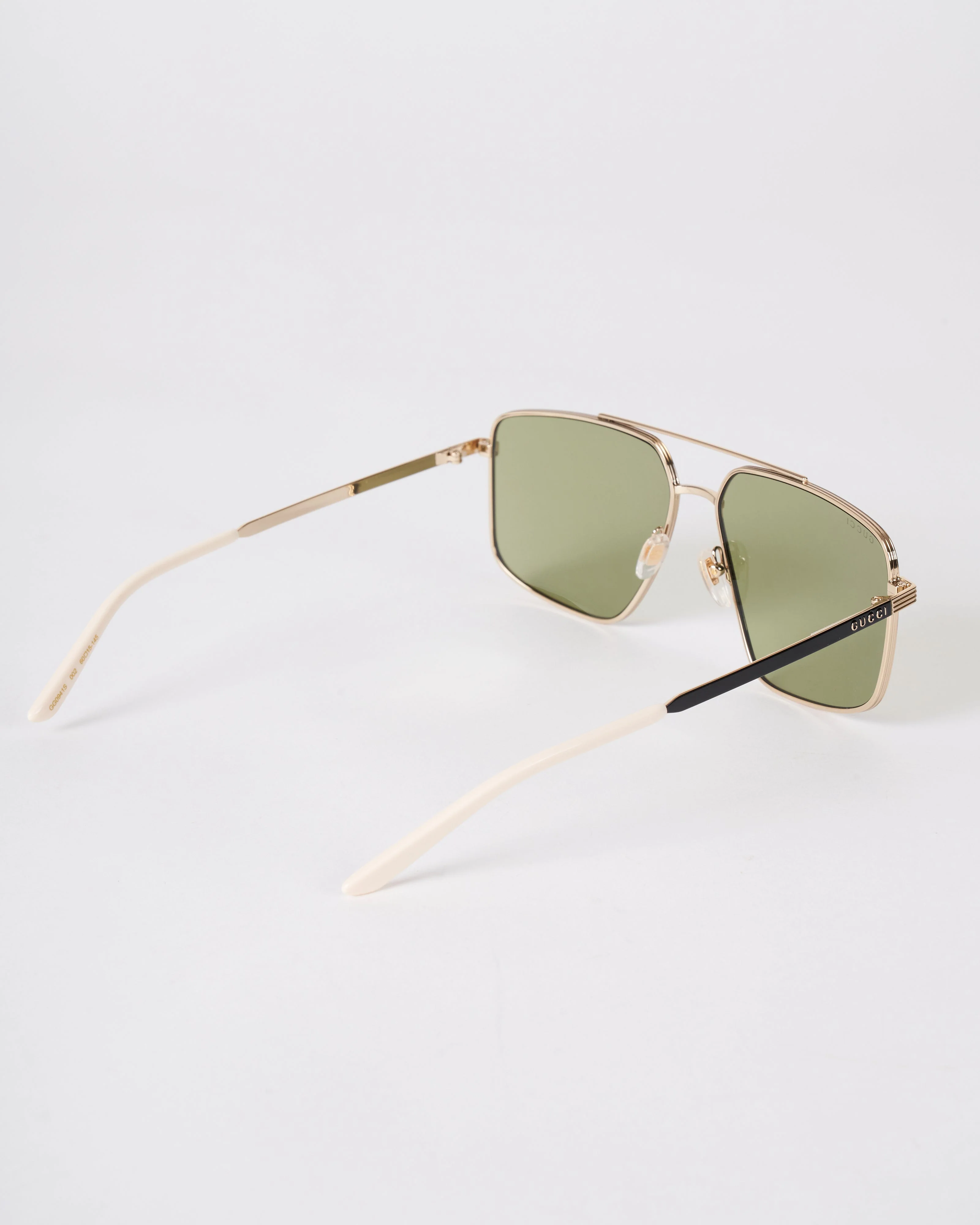gg0941s aviator sunglasses- gold/ green - Image 3