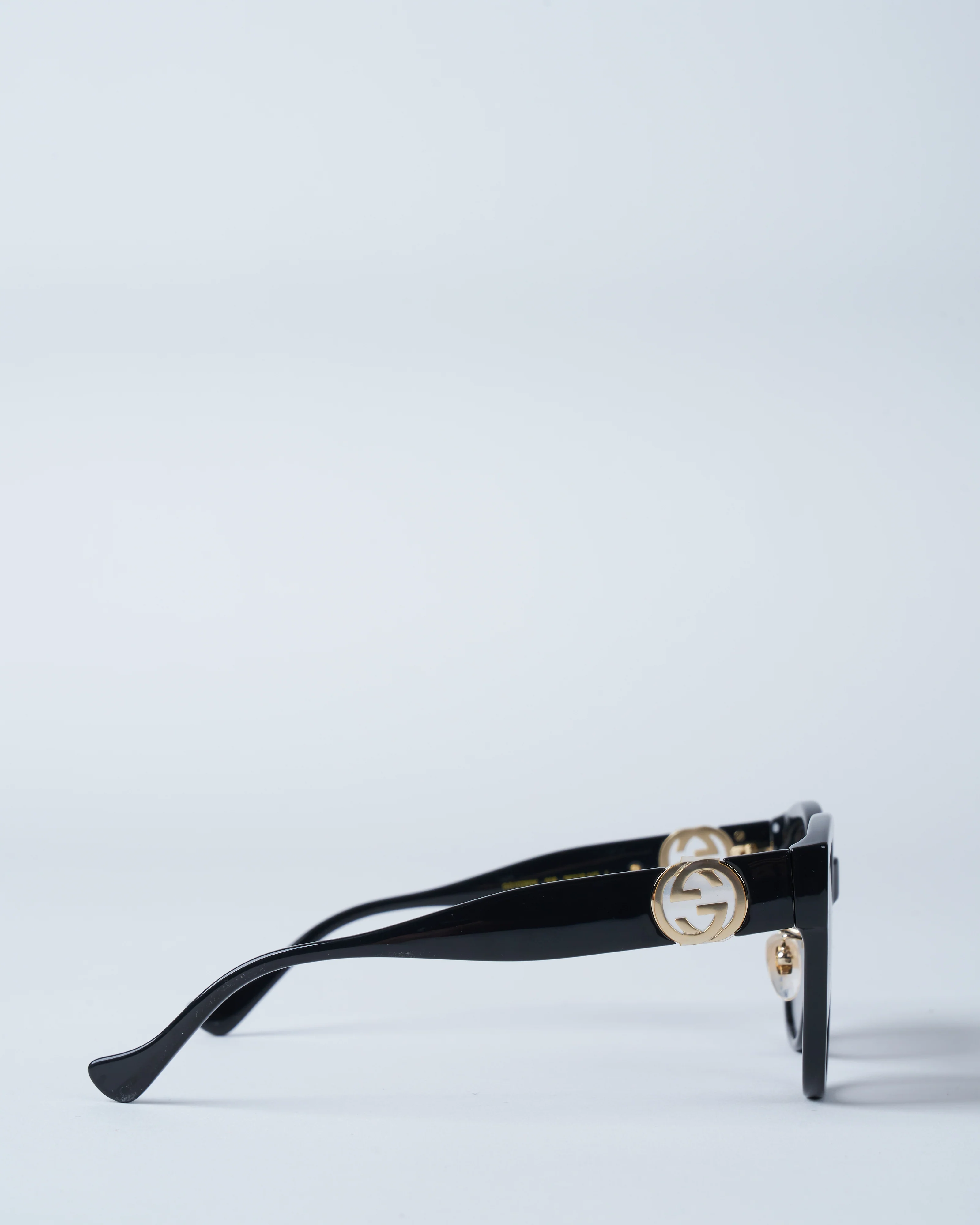 gg1028sk-006 acetate sunglasses - black/grey - Image 2