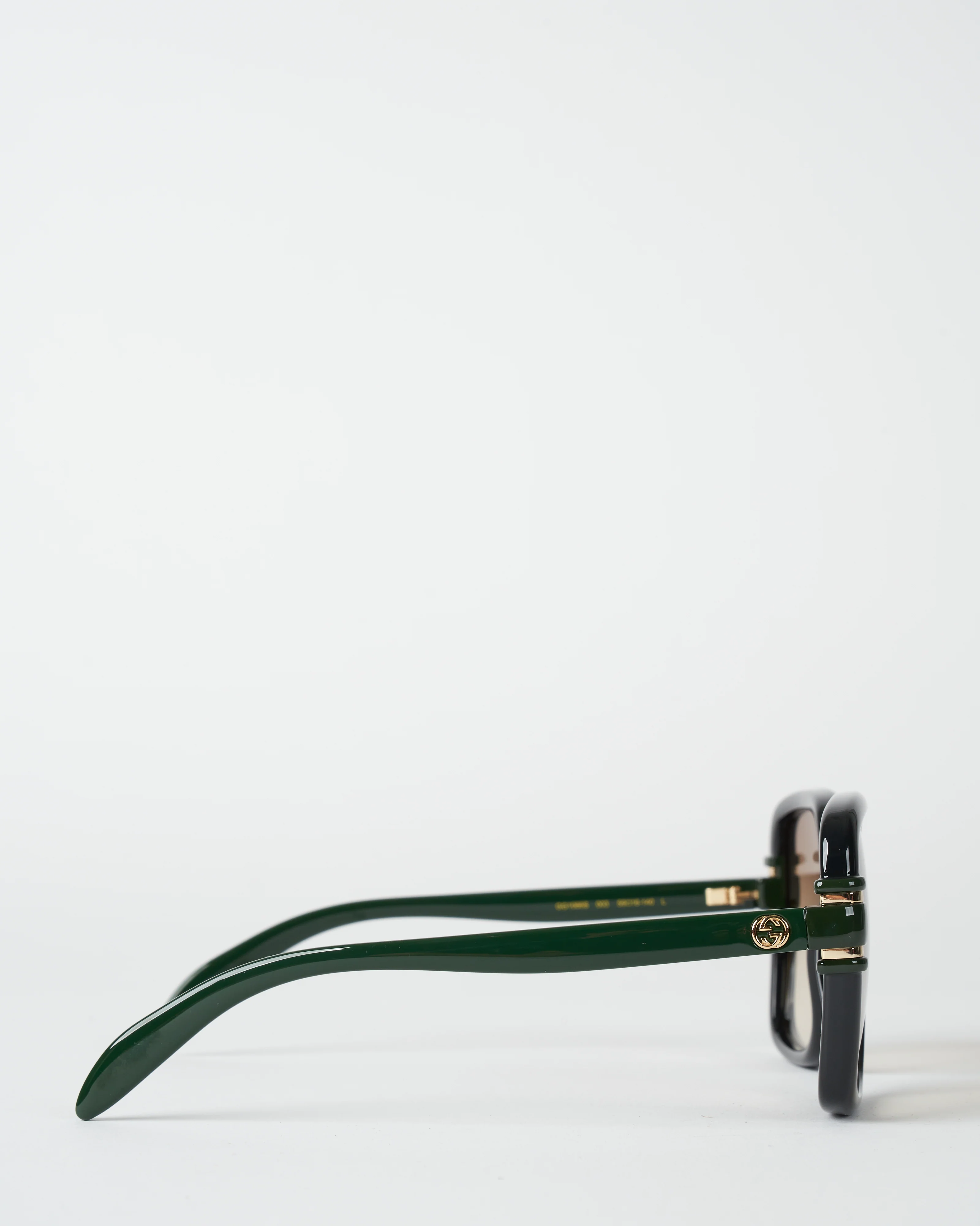 gg1066s-003 - square acetate black green - Image 2
