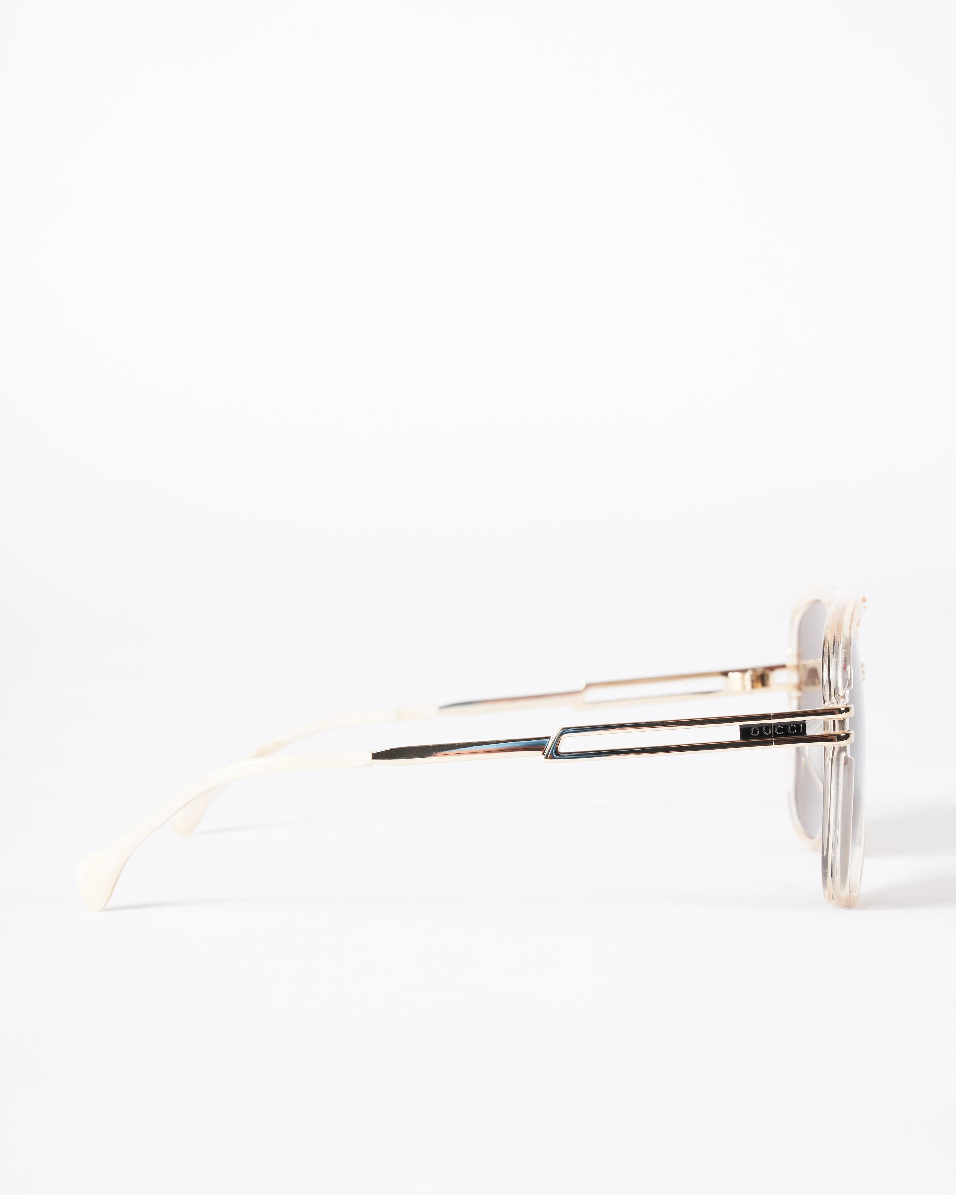 gg1105s aviator sunglasses- bown - yellow/ brown - Image 2