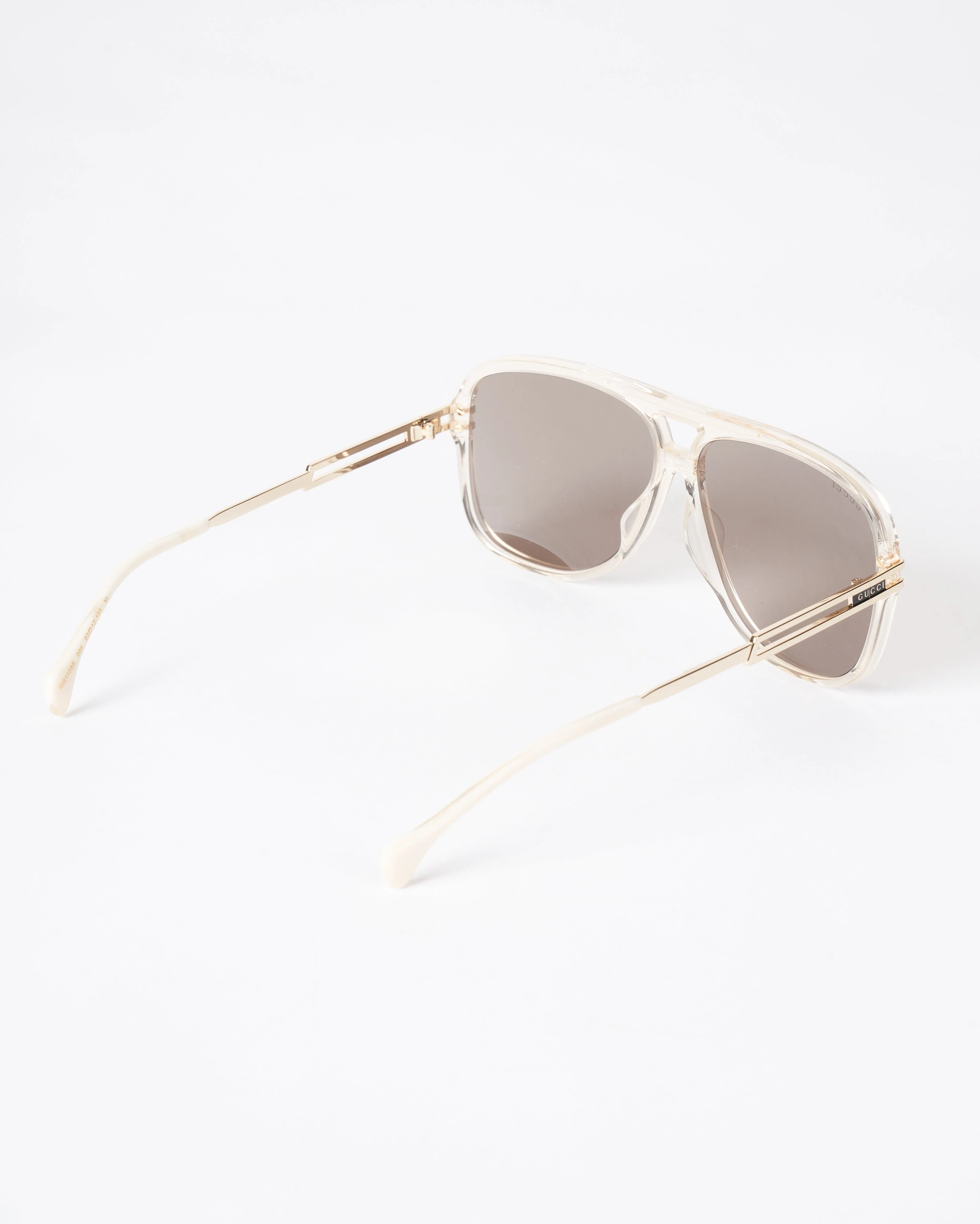 gg1105s aviator sunglasses- bown - yellow/ brown - Image 3