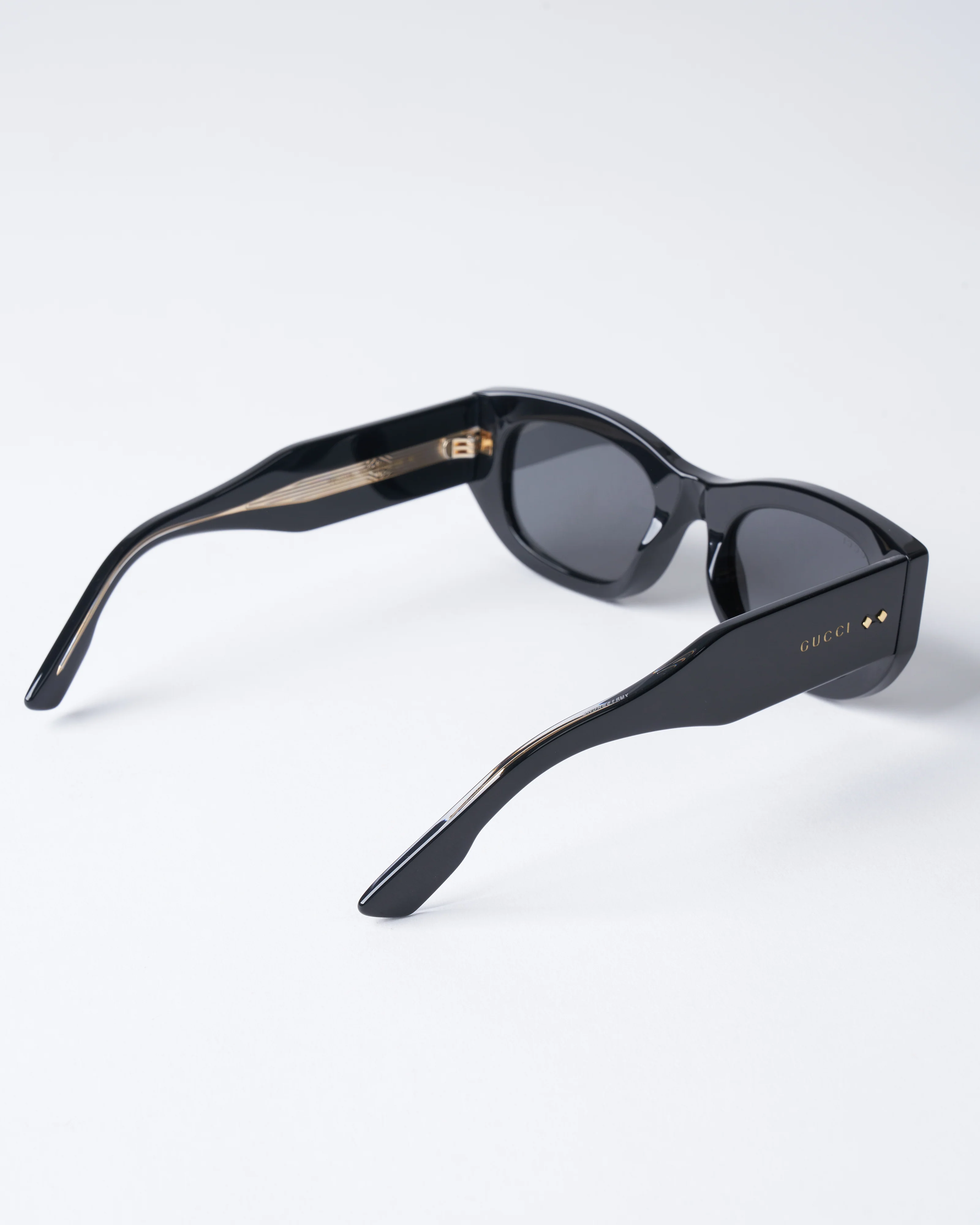 gg1215s-002 acetate sunglasses - black/grey - Image 3