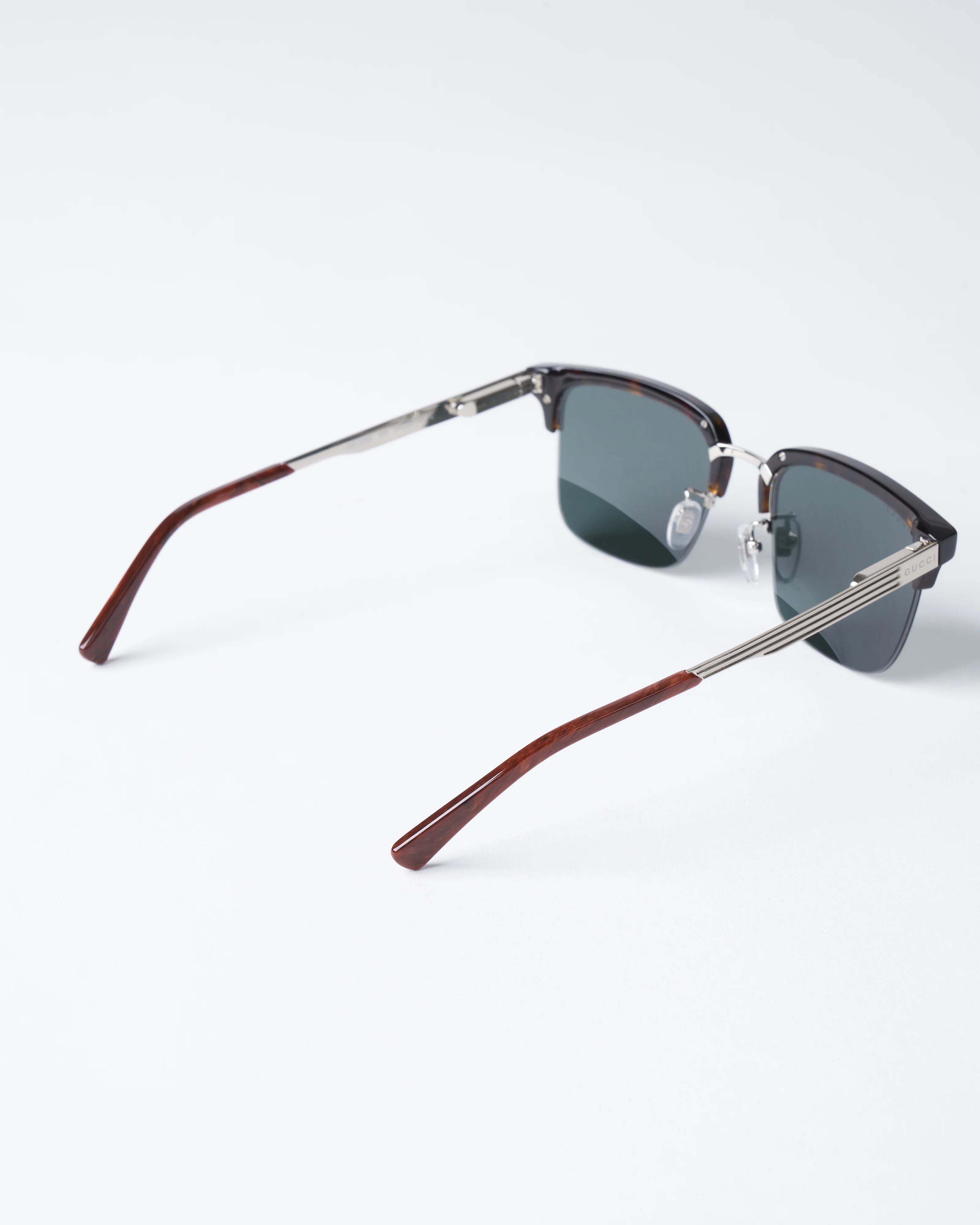 gg1226s-003 acetate and metal sunglasses - havana/green - Image 3