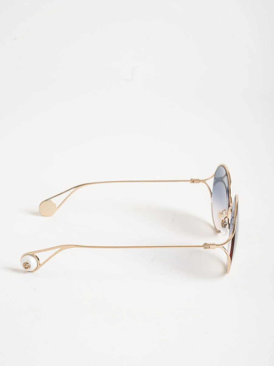 oval metal sunglasses - Image 3