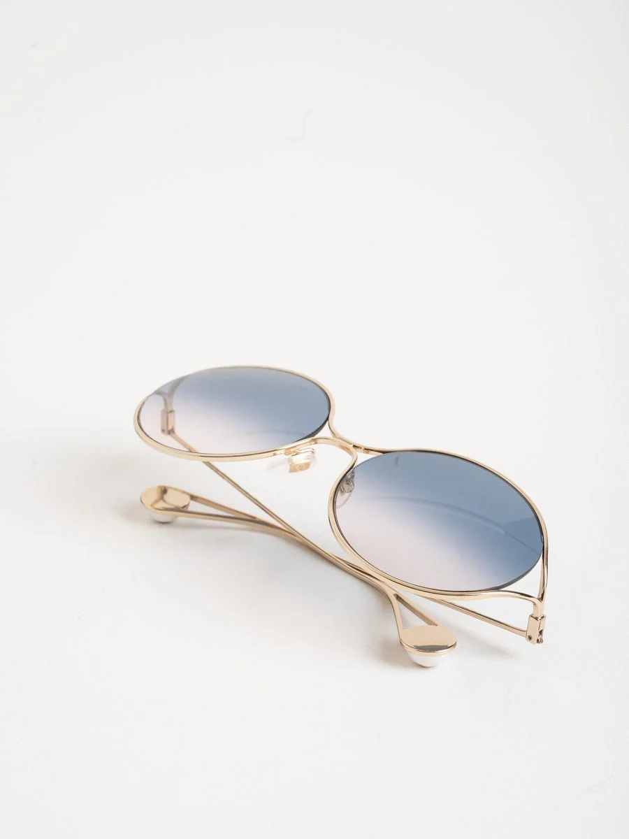 oval metal sunglasses - Image 5