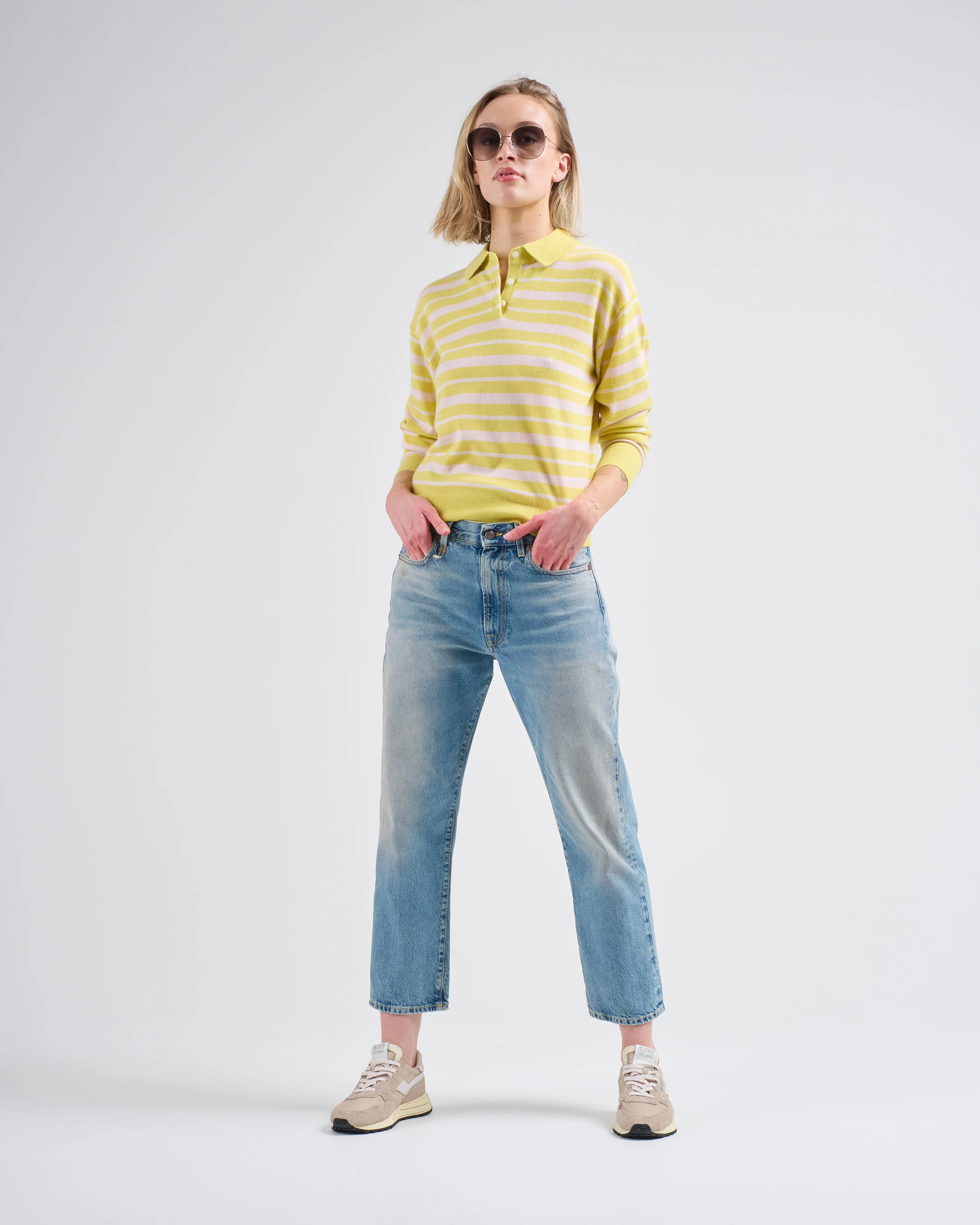 collegiate stripe polo - Image 2