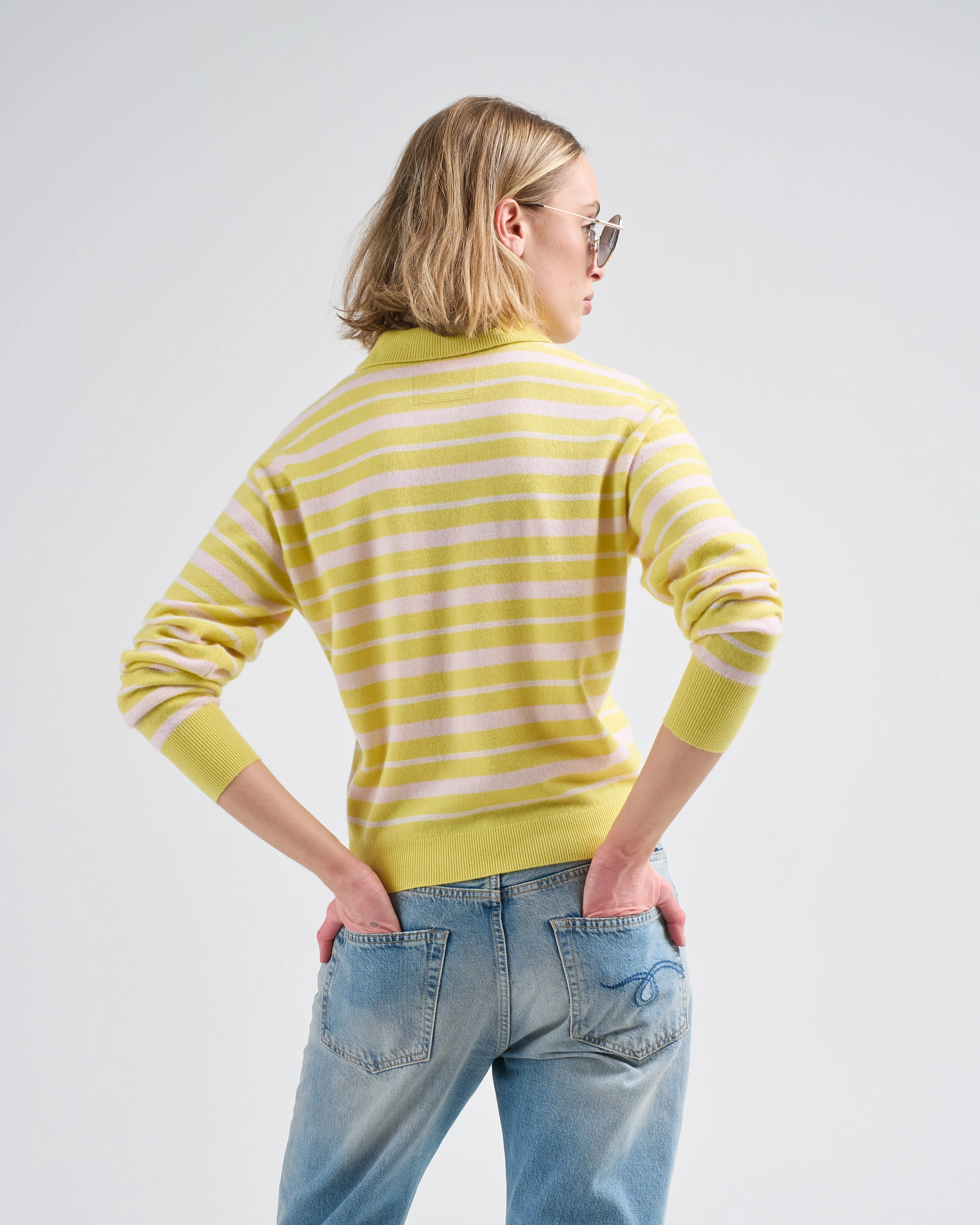 collegiate stripe polo - Image 4