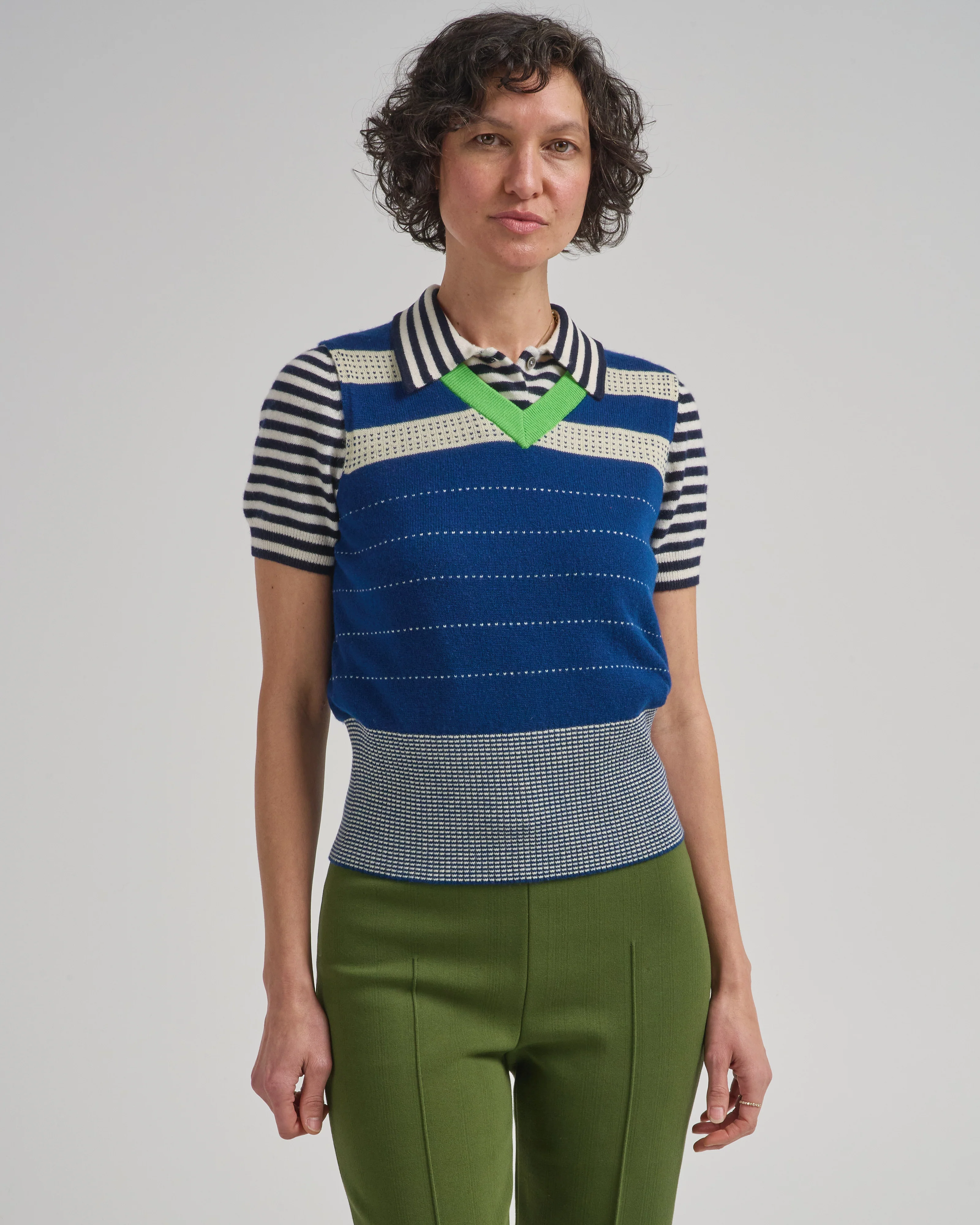 collegiate stripe vest - Image 3