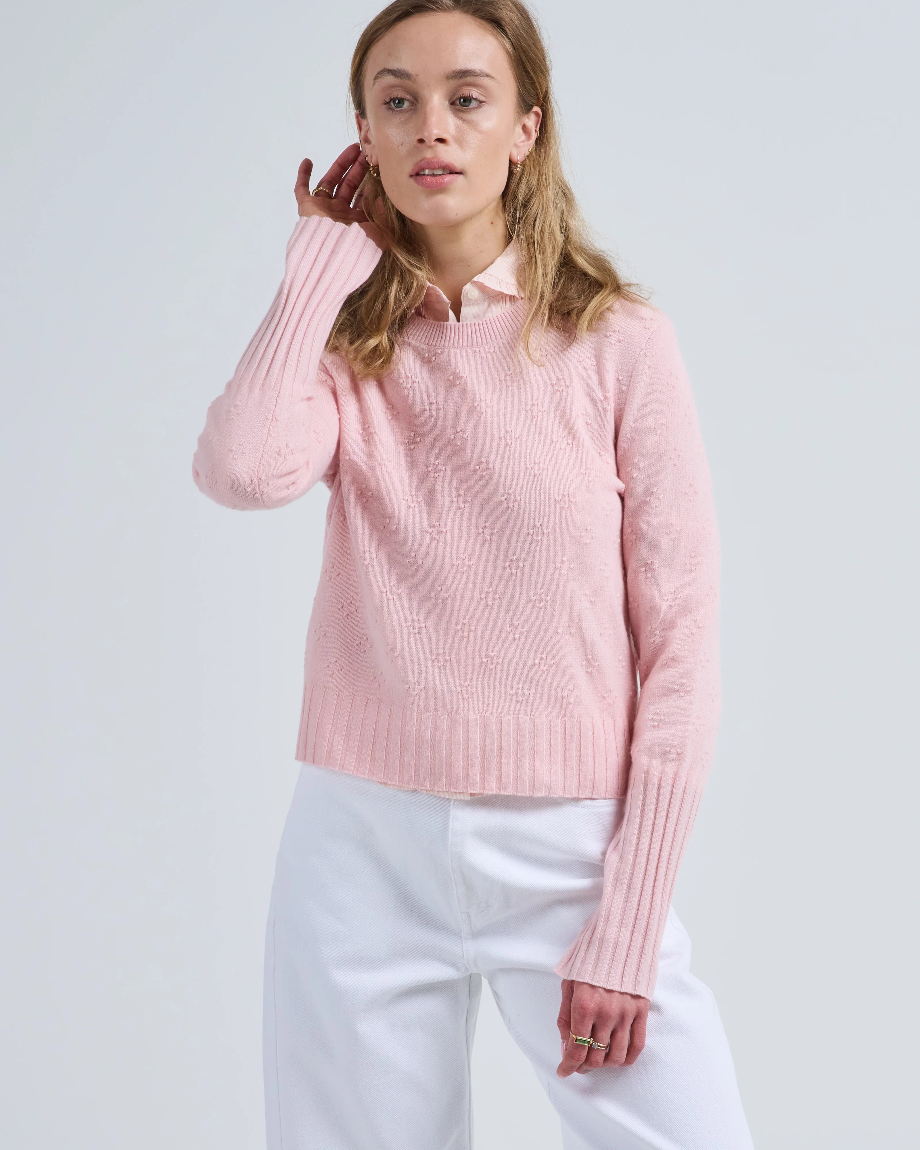 compass shrunken crew sweater - Image 3