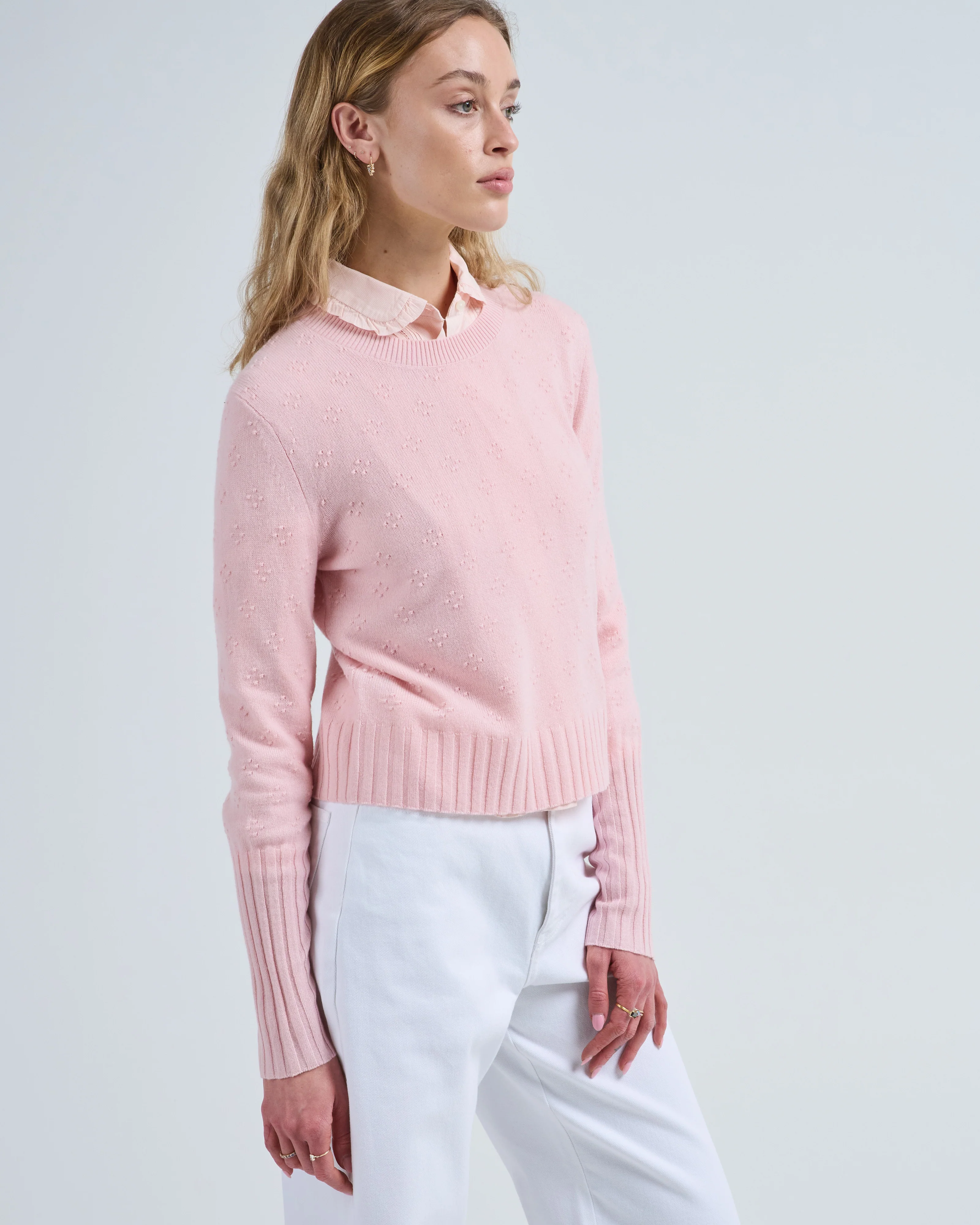 compass shrunken crew sweater - Image 4