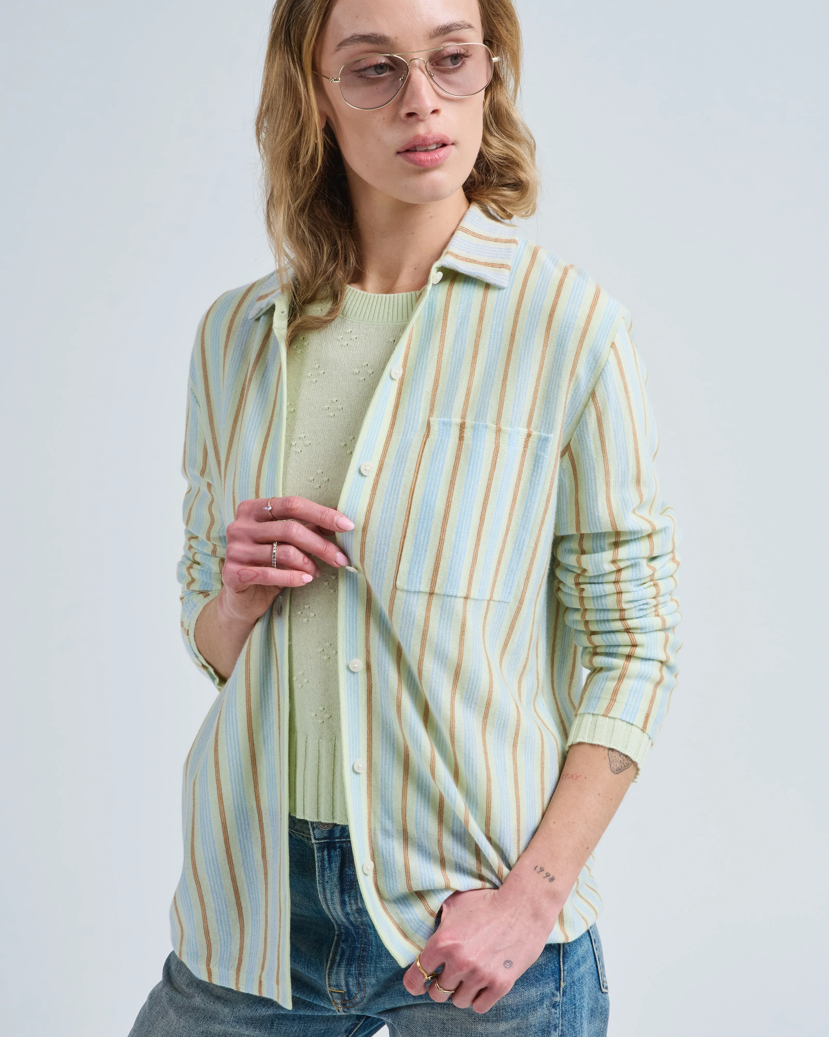 fine stripe showtime shirt - Image 4