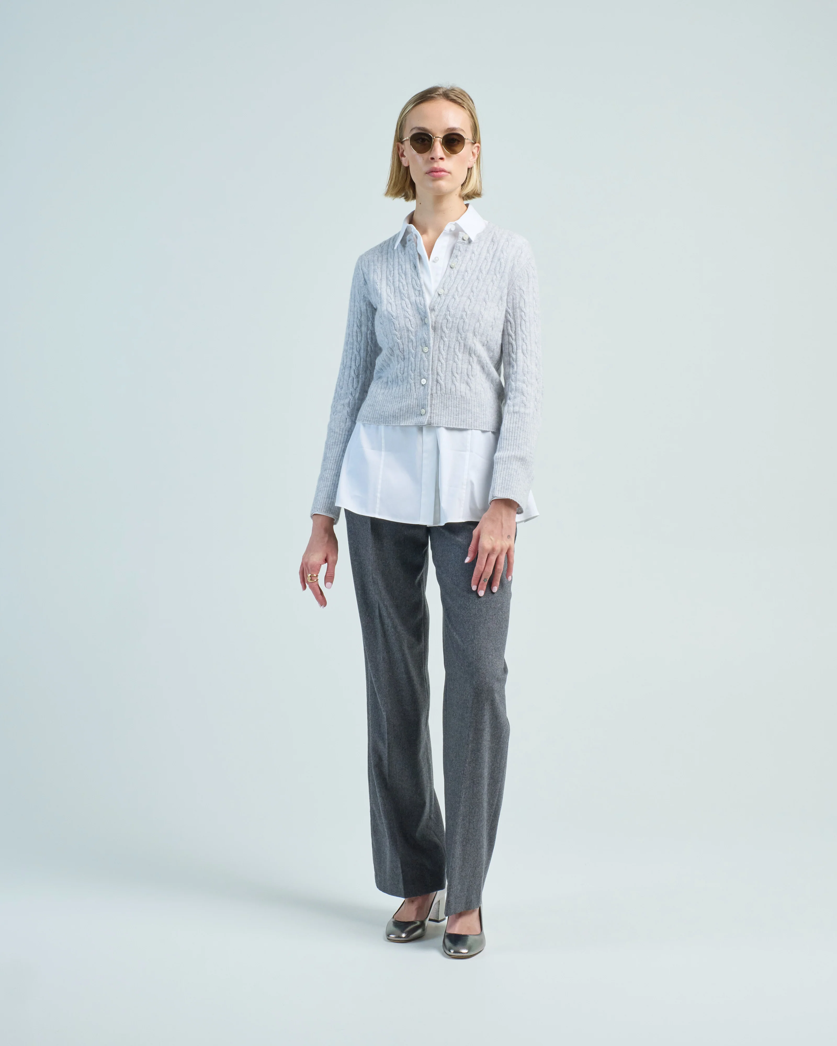 jane cashmere cable cardigan - Image 2