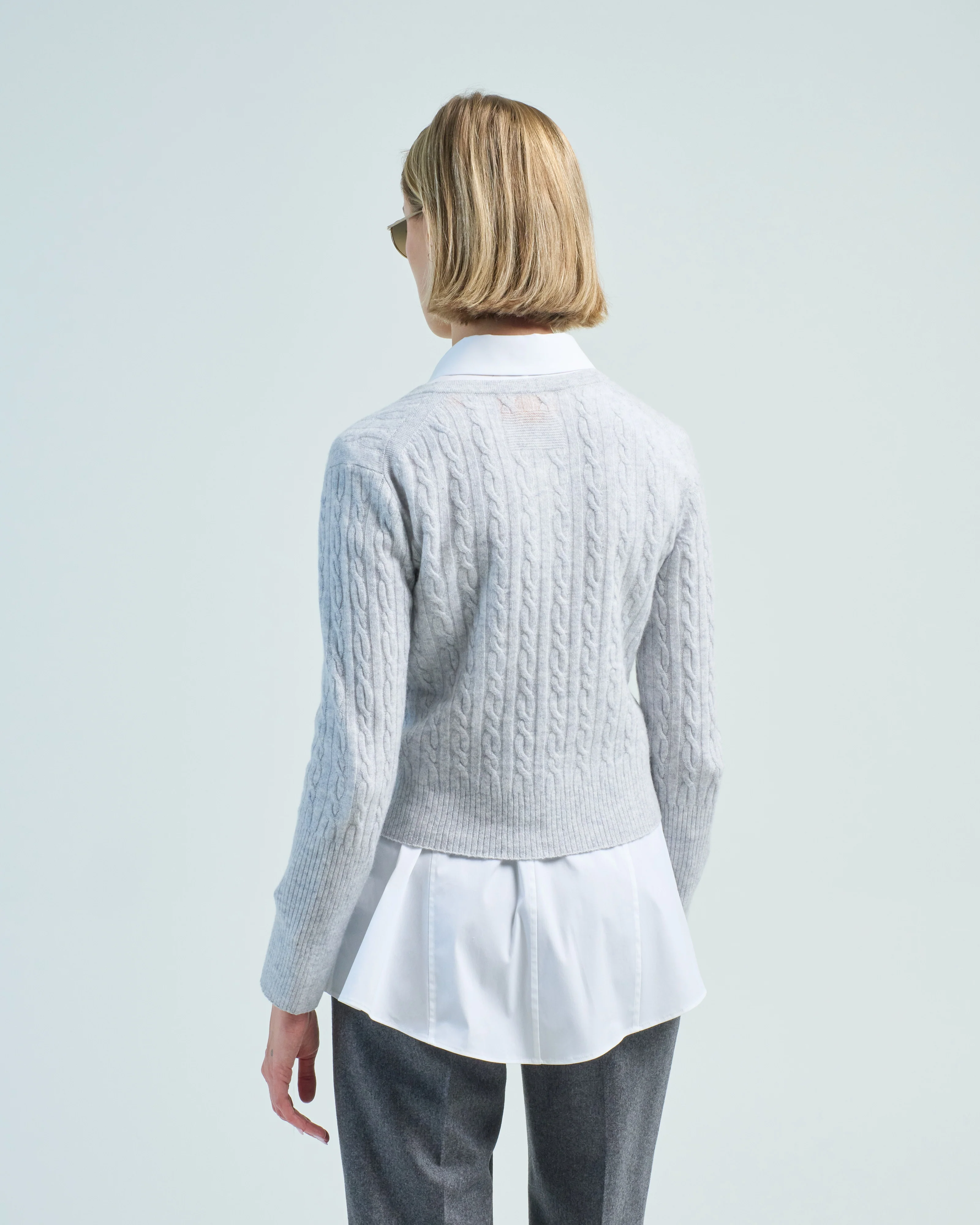 jane cashmere cable cardigan - Image 4